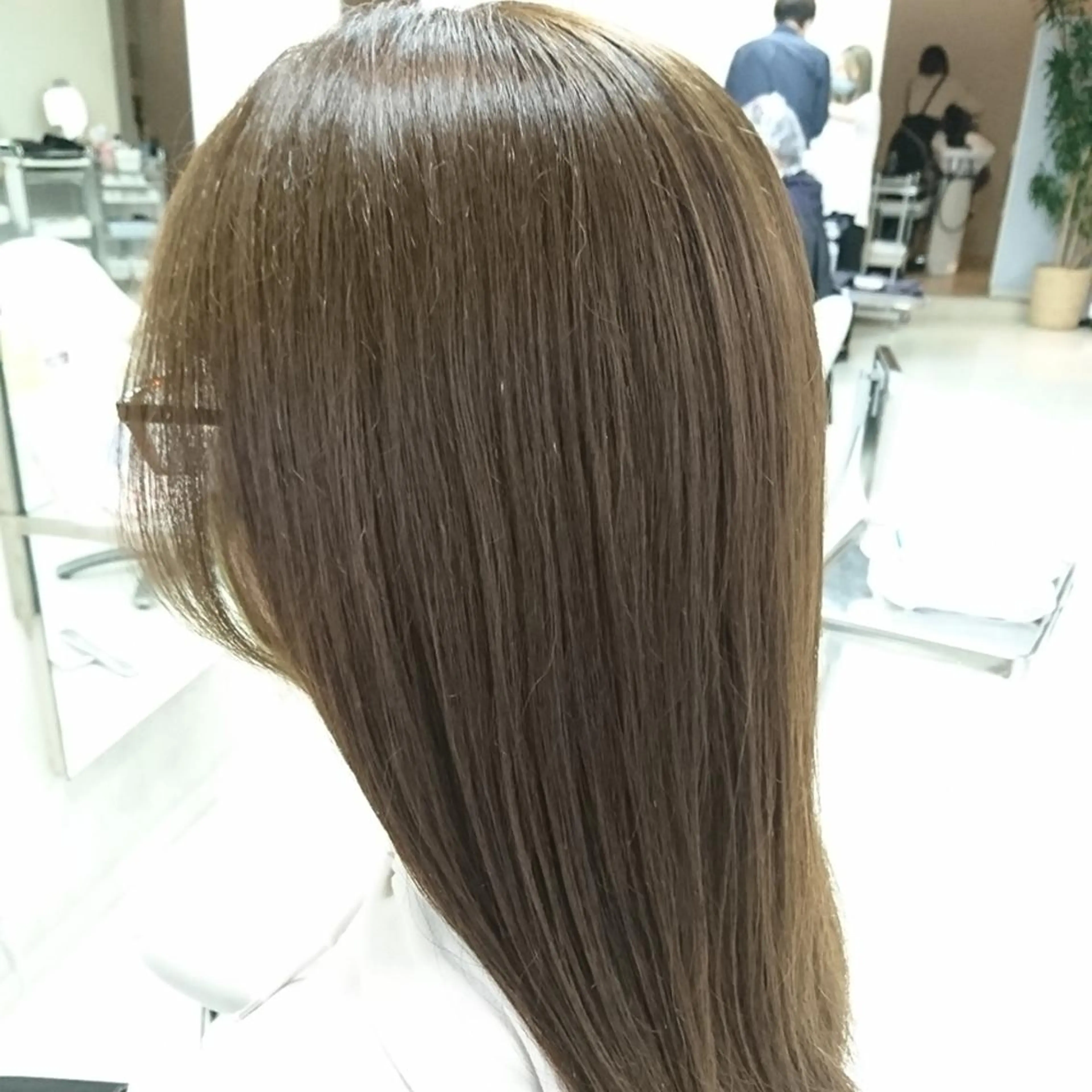 セミロング カラー アクアカラー ミント カット トリートメント nagane sayakaのヘアスタイル