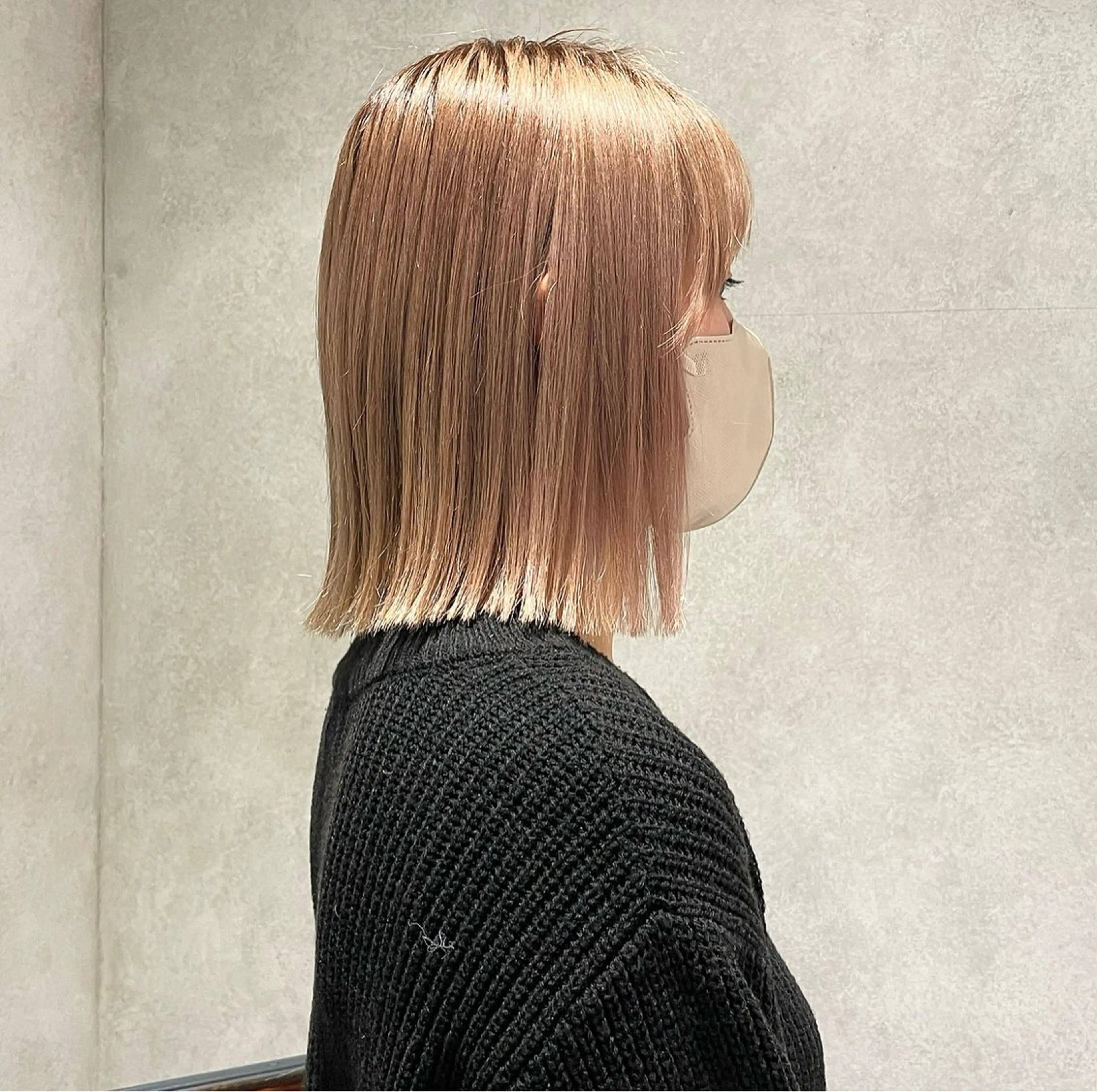 ミディアム カット yumemiレイヤー ‎✴︎ 透明感カラーのヘアスタイル