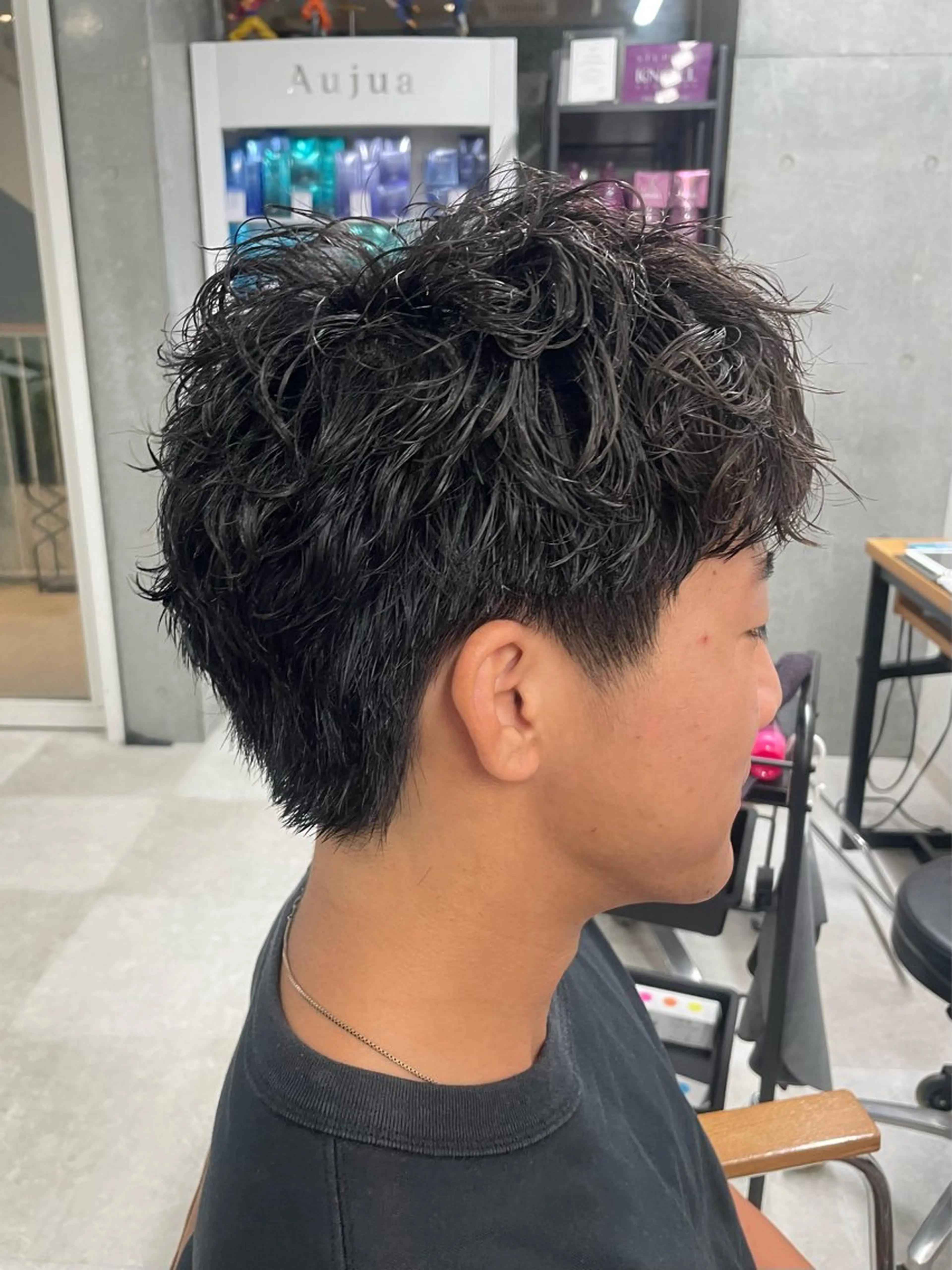 パーマ メンズ パーマ トリートメント ヘアセット メンズモテパーマ💙 fuwaのヘアスタイル