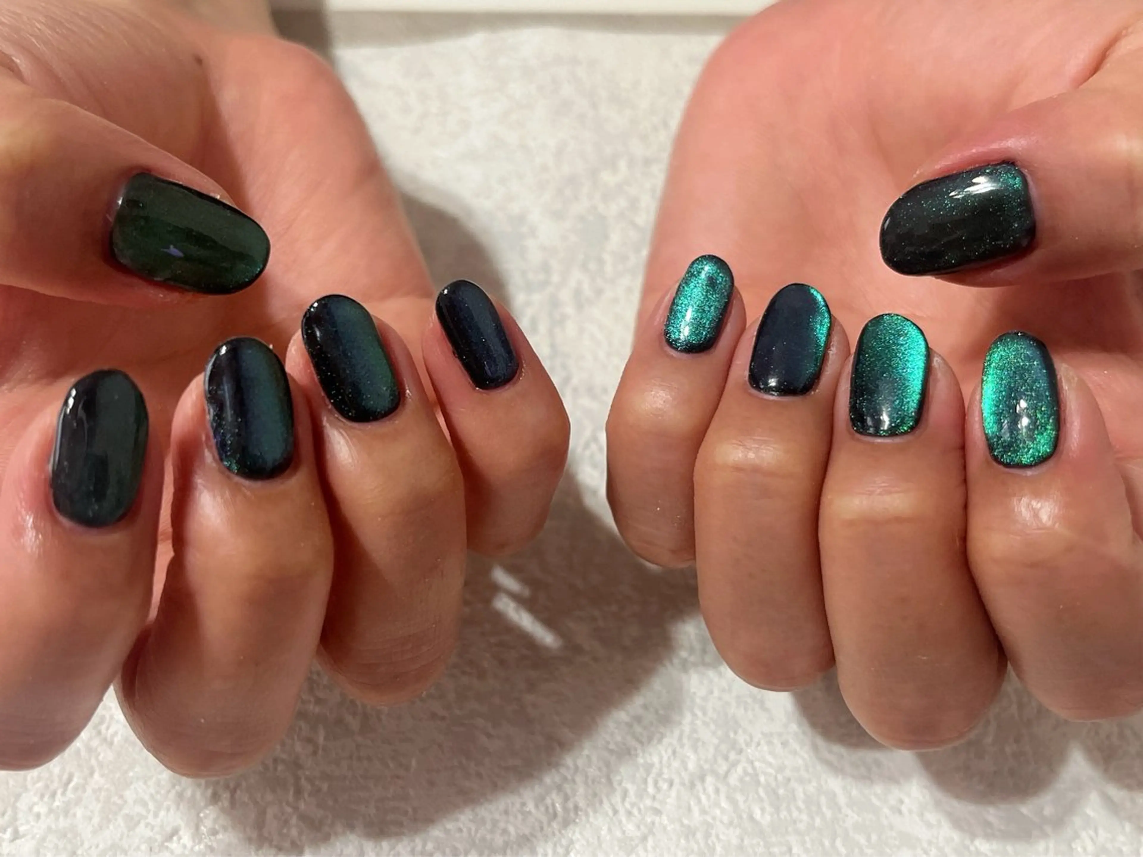 ネイル オーロラネイル フットネイル フレンチネイル ジェルネイル 韓国ネイル kikinail 溝の口のネイルデザイン