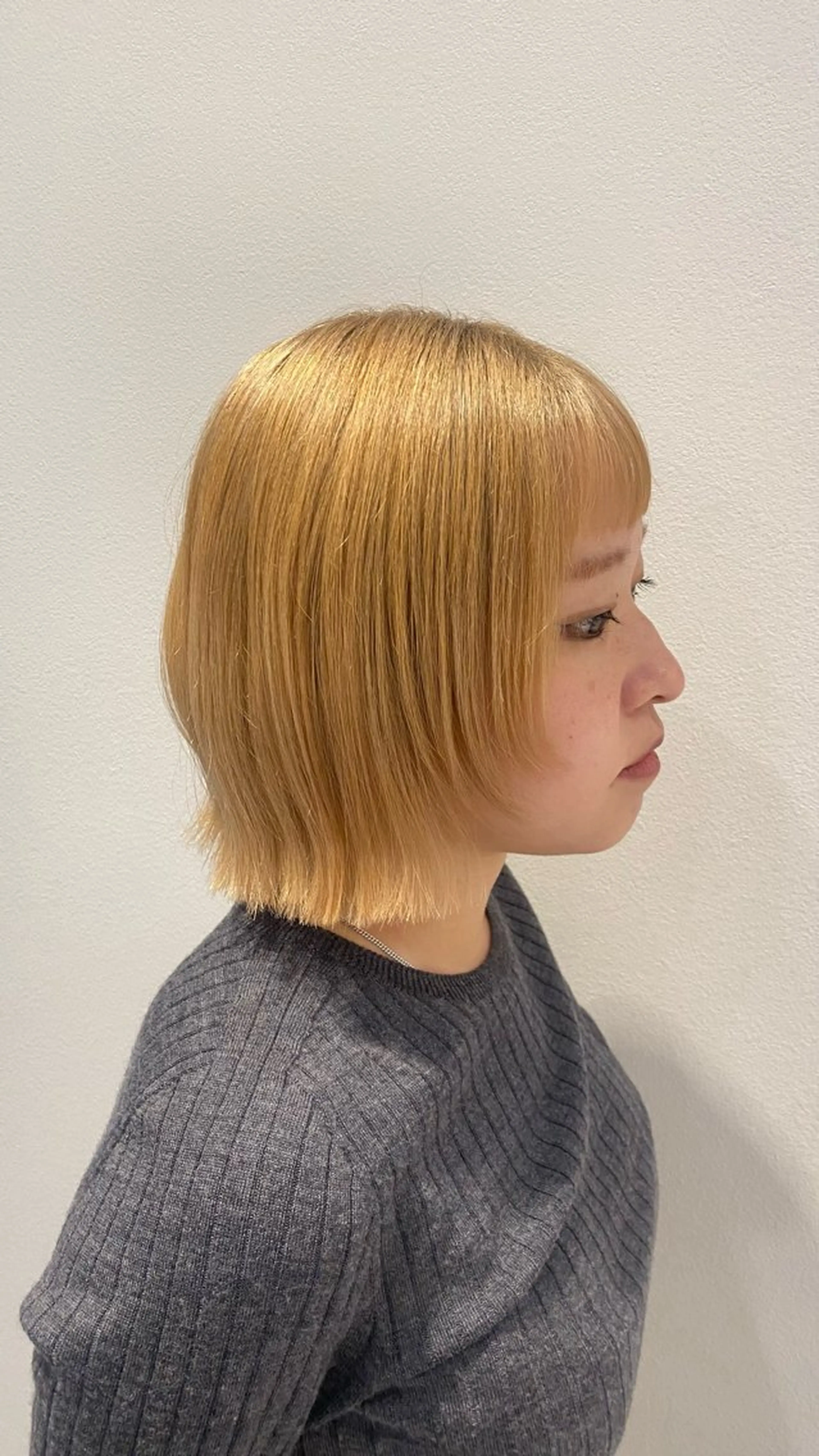 ショート 切りっぱなしボブ ボブ 顔まわりレイヤー レイヤーカット 中江 唱のヘアスタイル