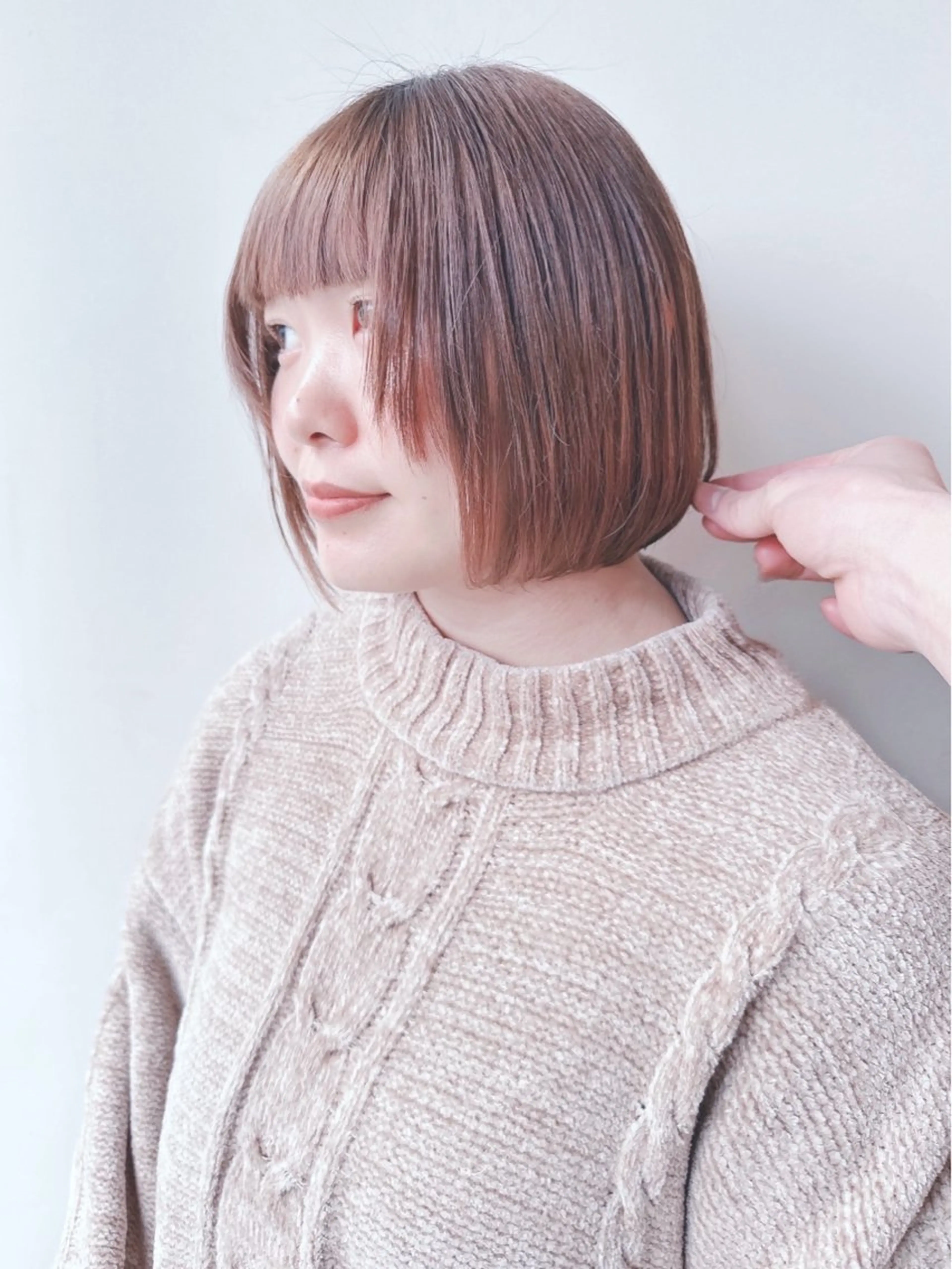 ショート カット ヘッドスパ 小顔ボブ/お悩み解決 /ボブパーマ/とういのヘアスタイル