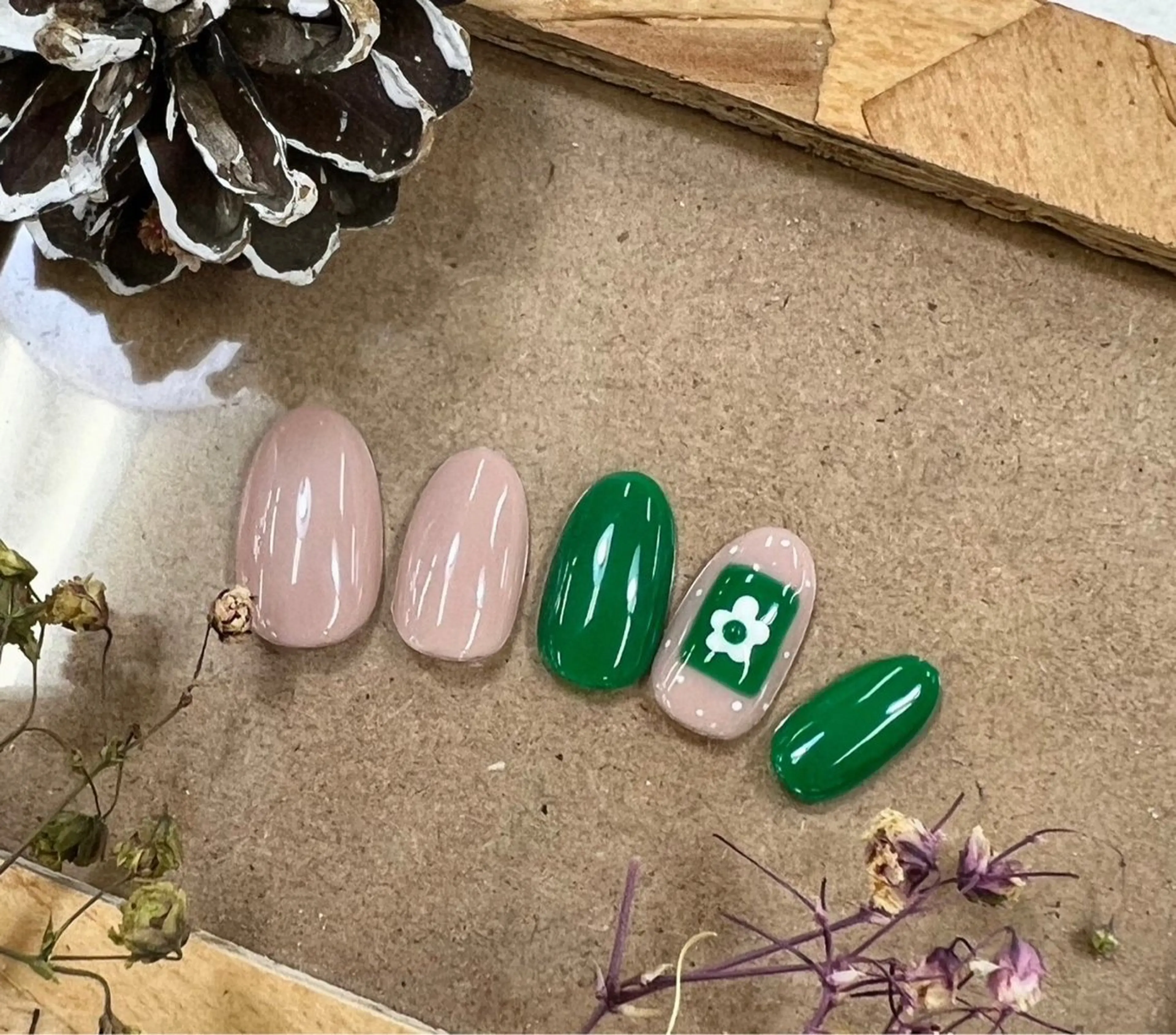 ネイル アートネイル シンプルネイル ネイルチップ ⭐︎休業中の練習⭐︎ JNA認定講師髙橋のネイルデザイン