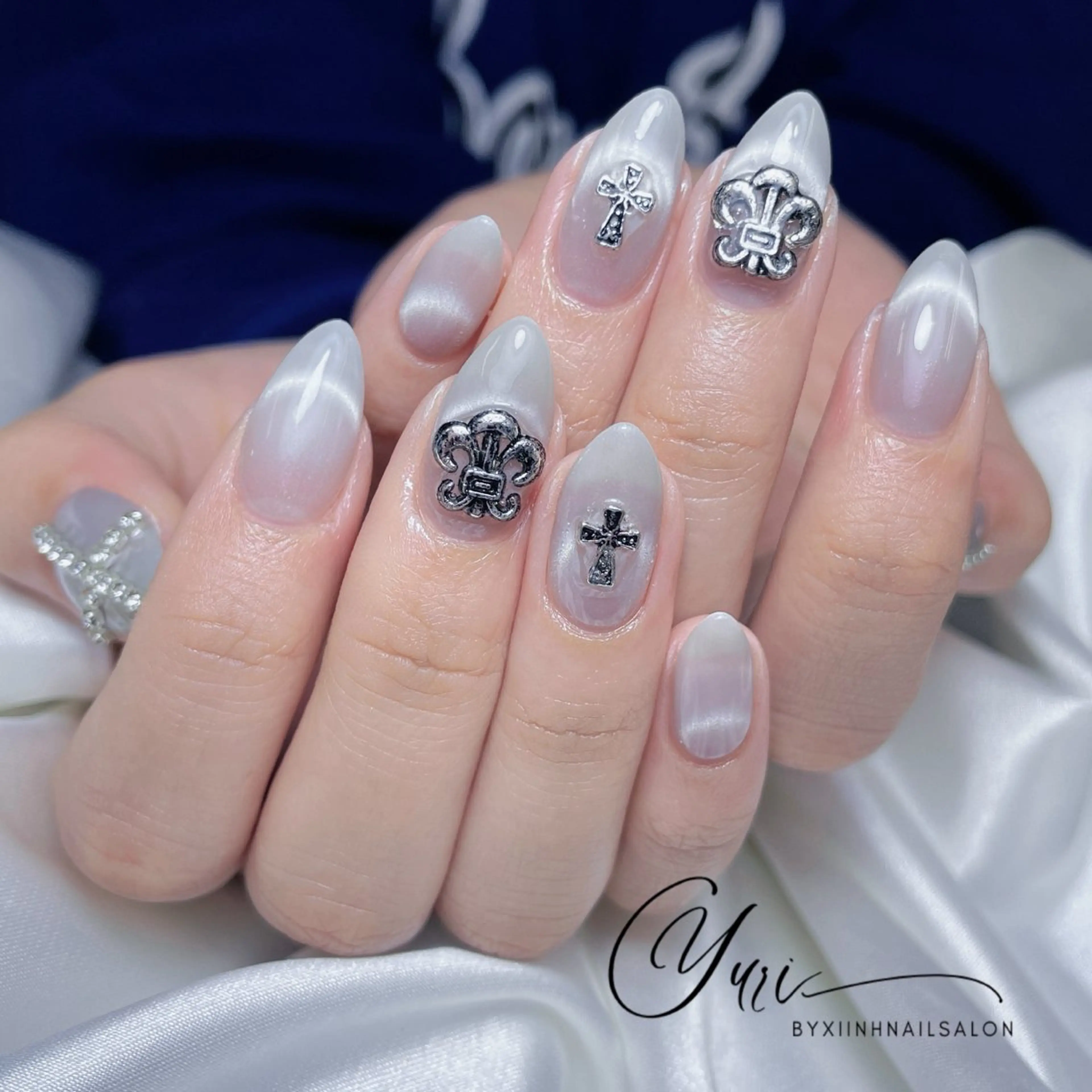 ネイル チークネイル 桜ネイル 長さ出し フットネイル ジェルネイル ハンドネイル YURI NAILのネイルデザイン