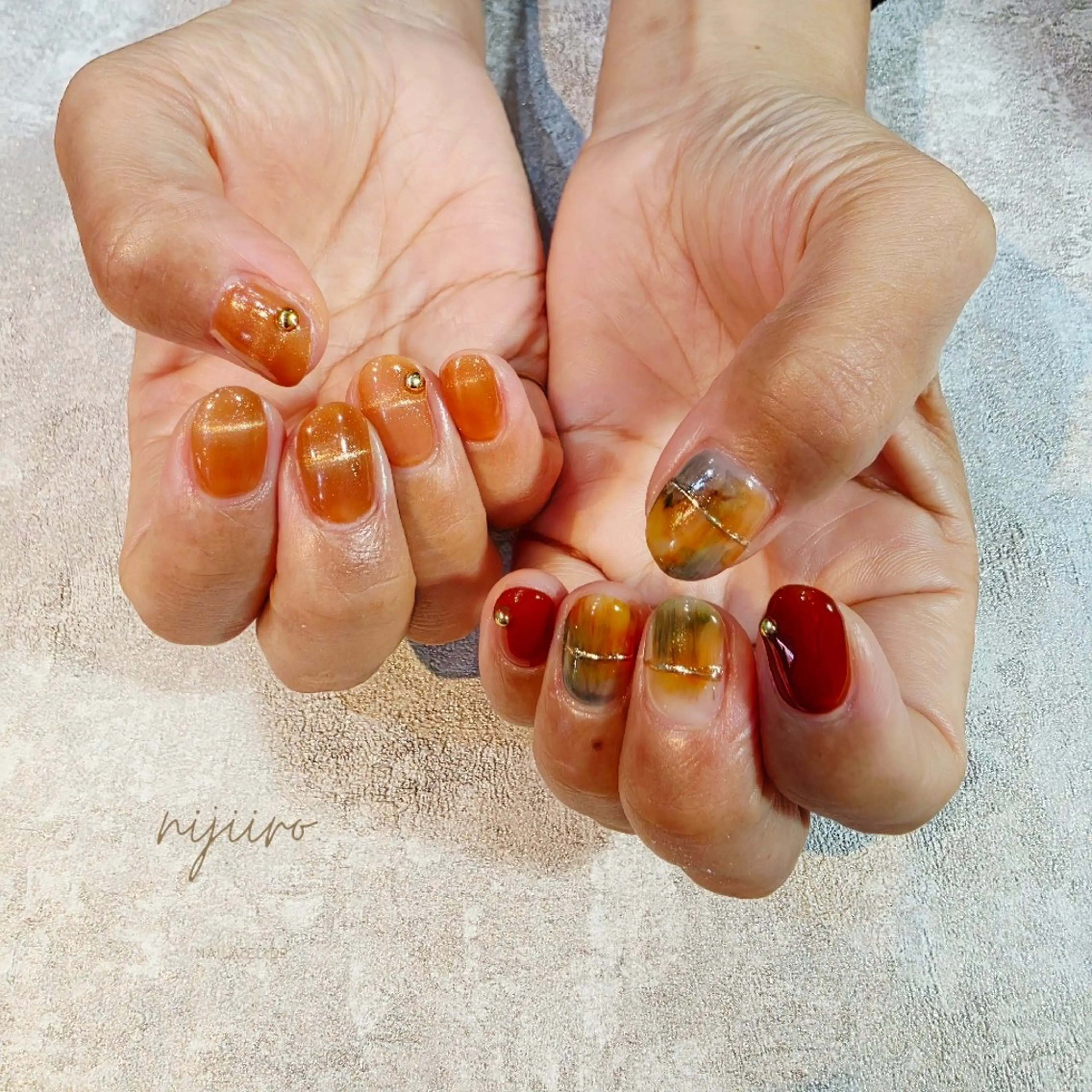 ネイル ハンドネイル nijiiro🌈 サトウのネイルデザイン