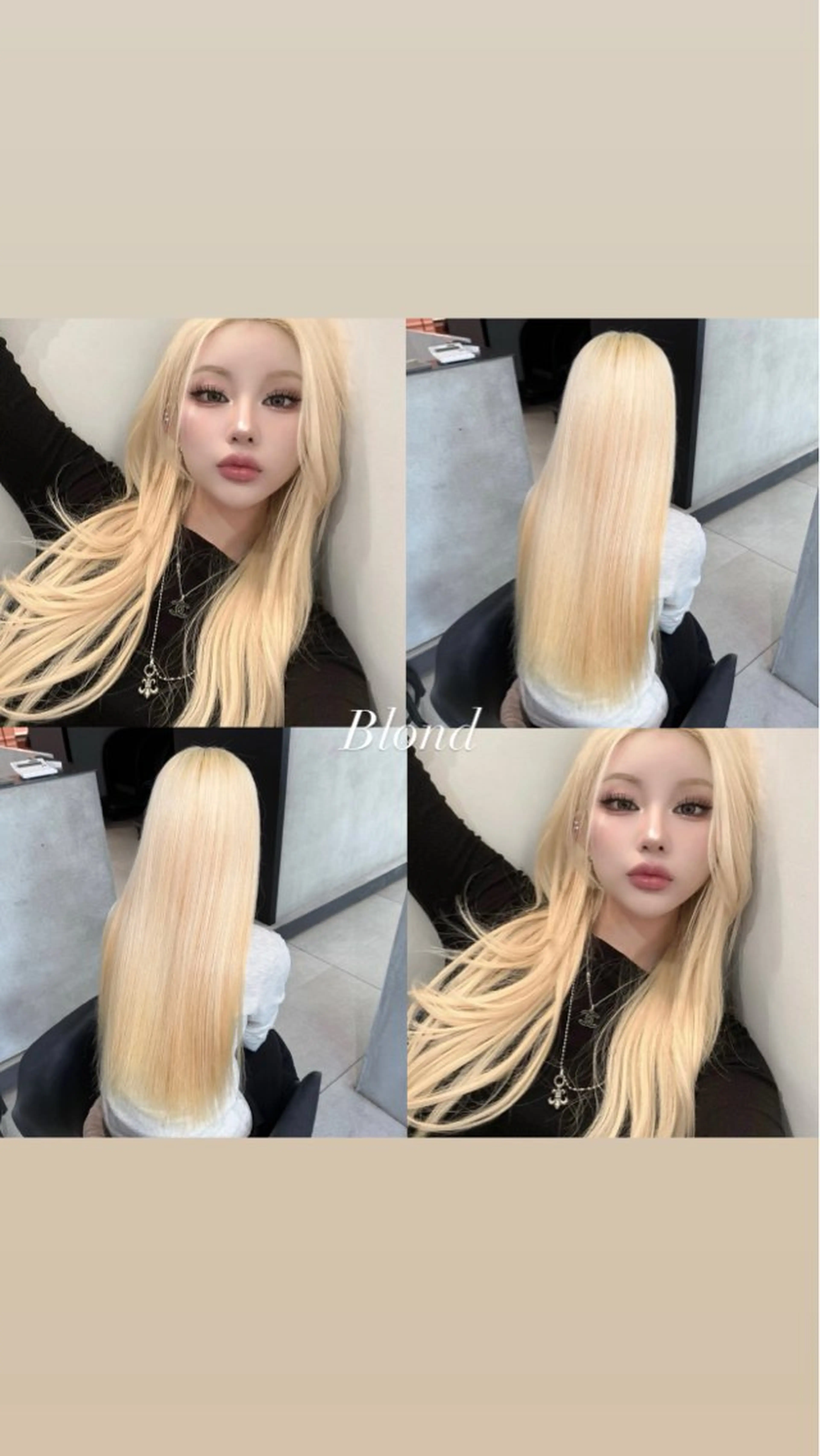 カラー ヘアカラー オフホワイト大阪店（off white）所属・LENA🎀 ハイトーン/エクステのヘアスタイル