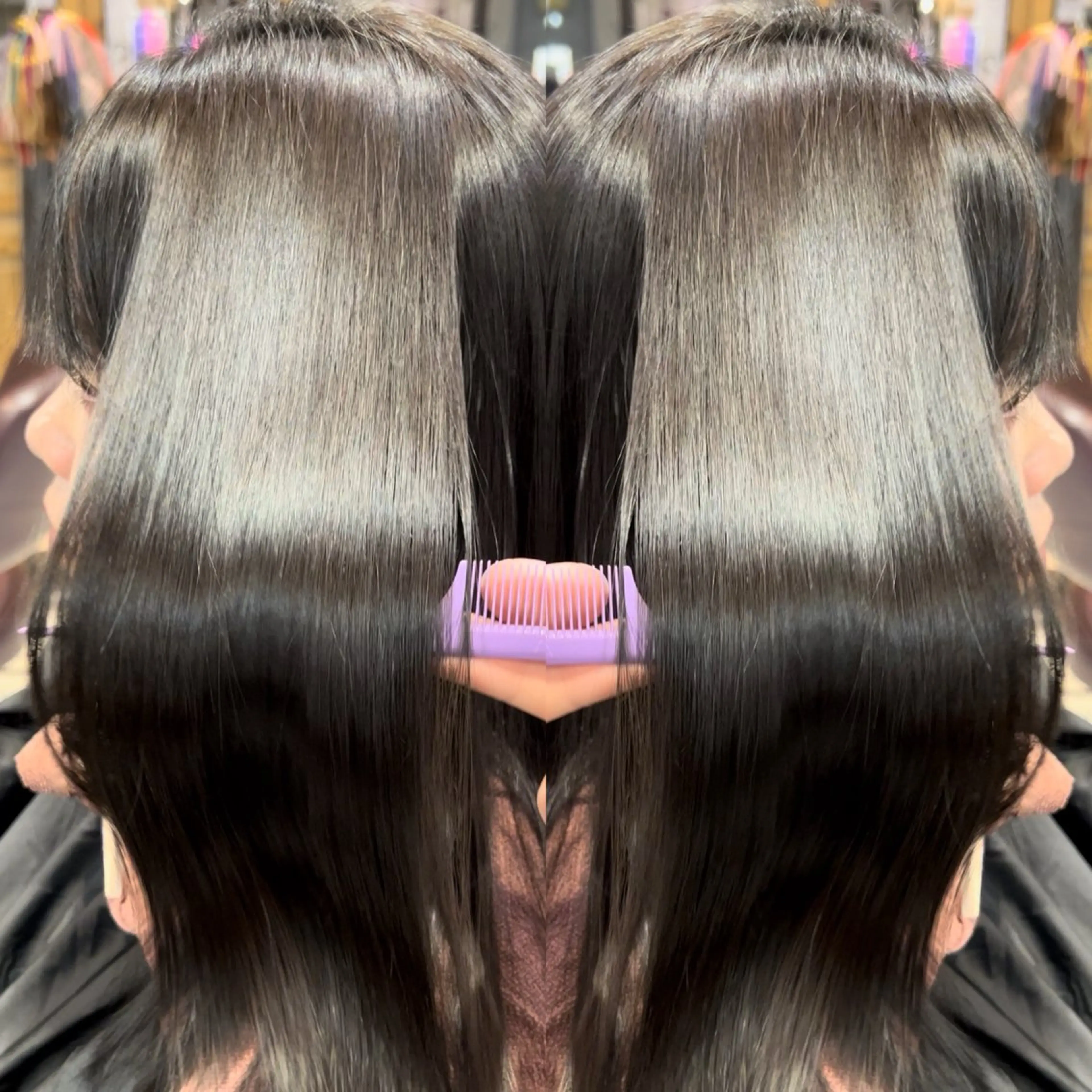 セミロング 縮毛矯正 トリートメント 髪質改善トリート メント/川田のヘアスタイル