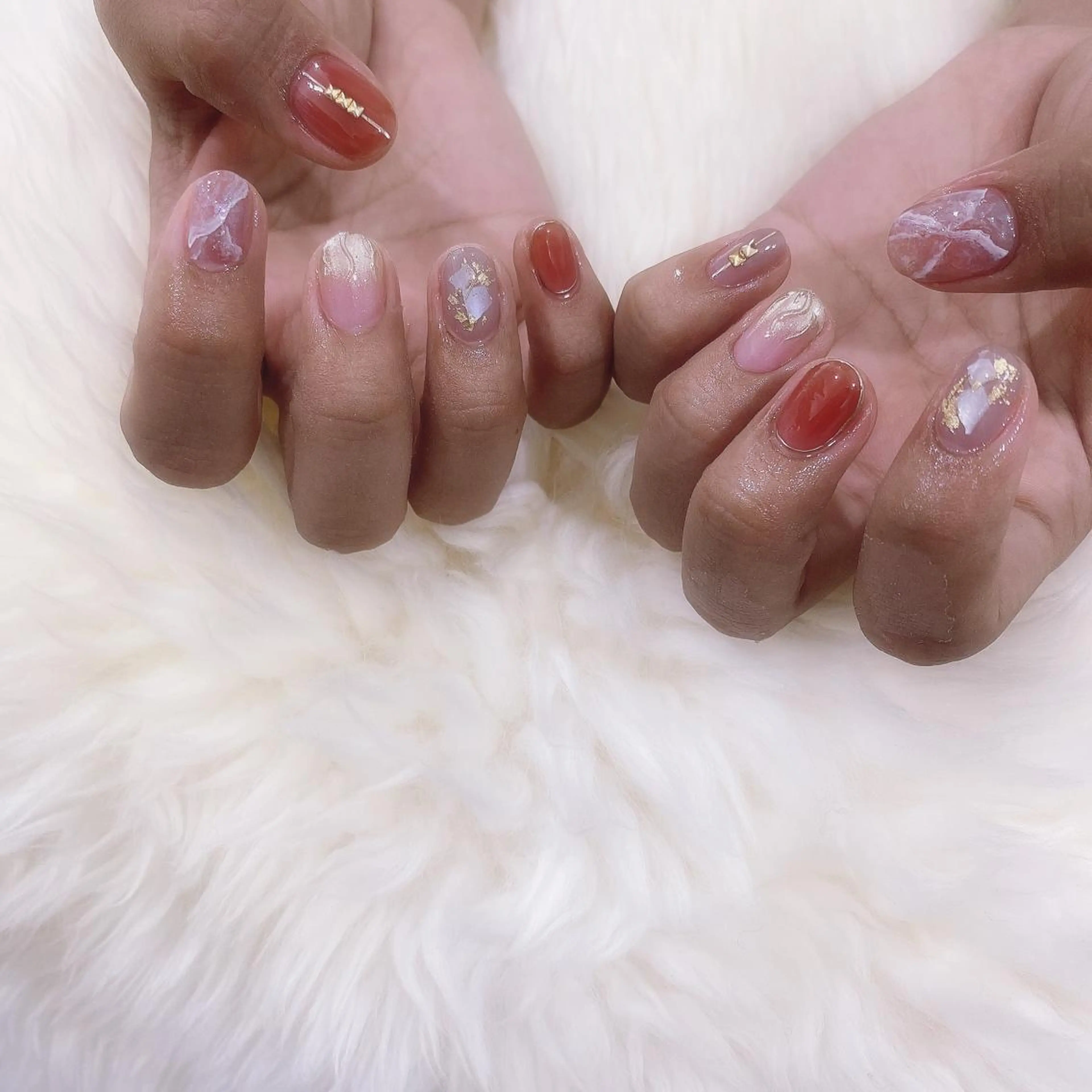 ネイル ミラーネイル ハンドネイル SOL NAILのネイルデザイン