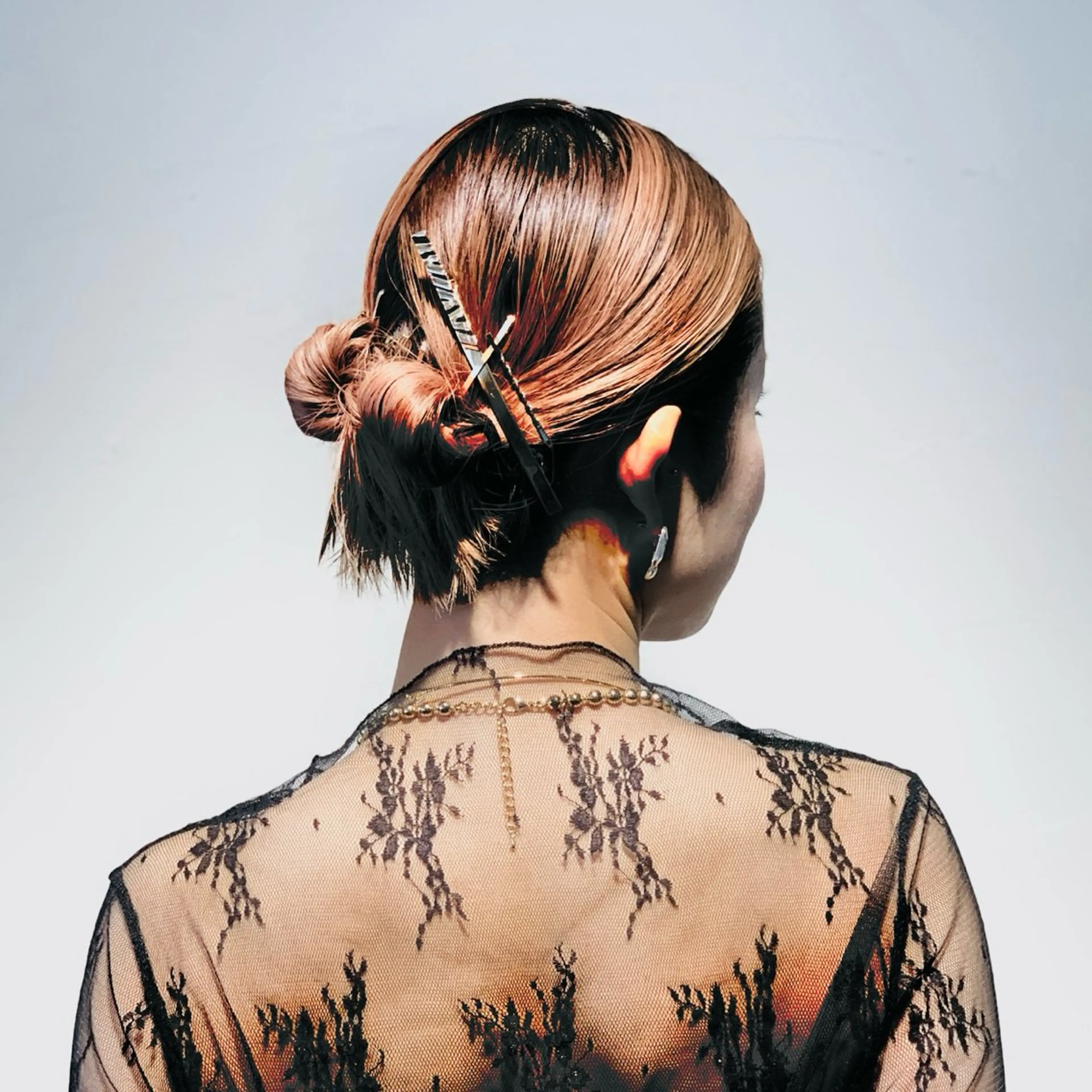 ミディアム ヘアアレンジ ヤノ ナオミのヘアスタイル