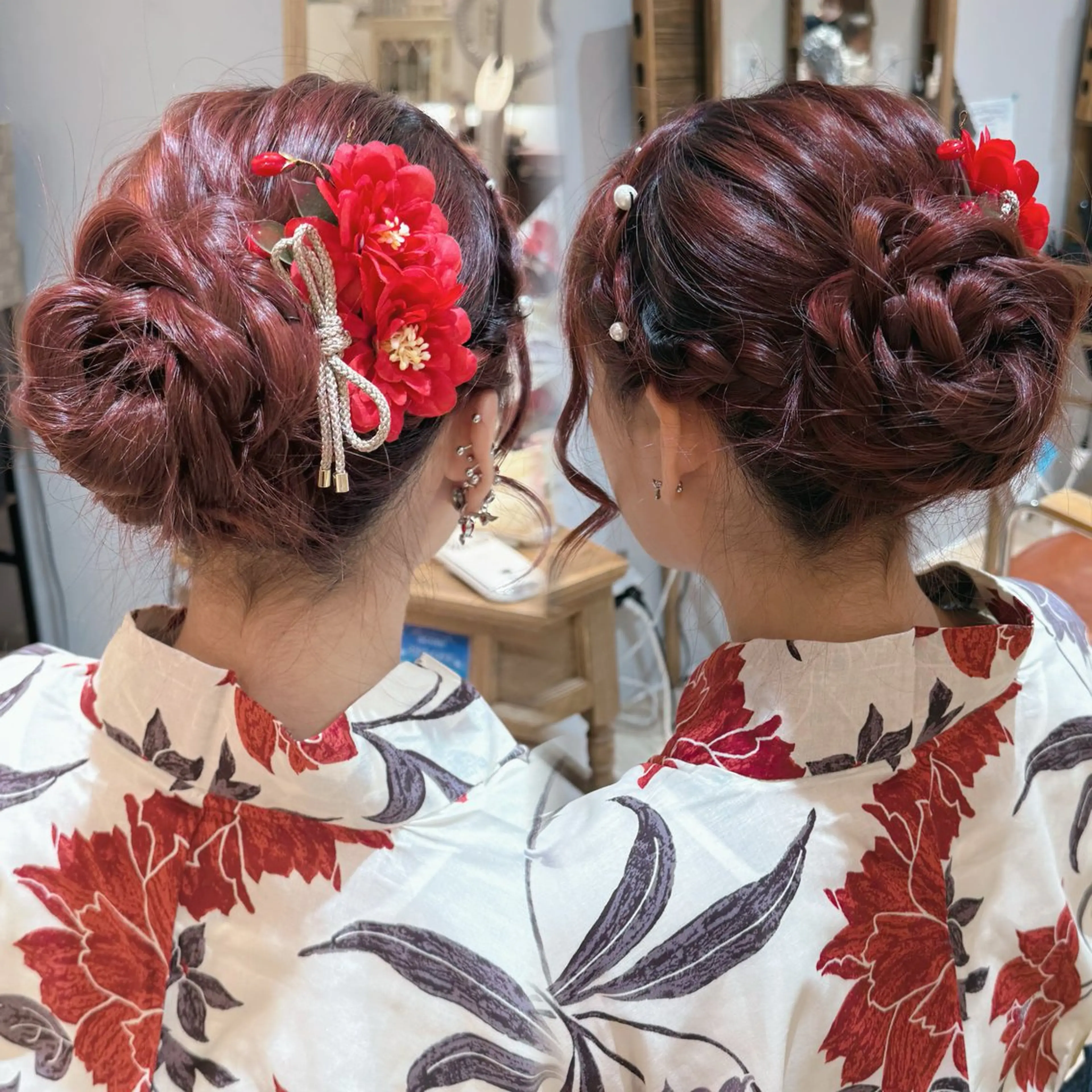 ロング ヘアアレンジ 浴衣 ヘアセット 武蔵小山駅4分🤍 セイラ【モデル募集中のヘアスタイル