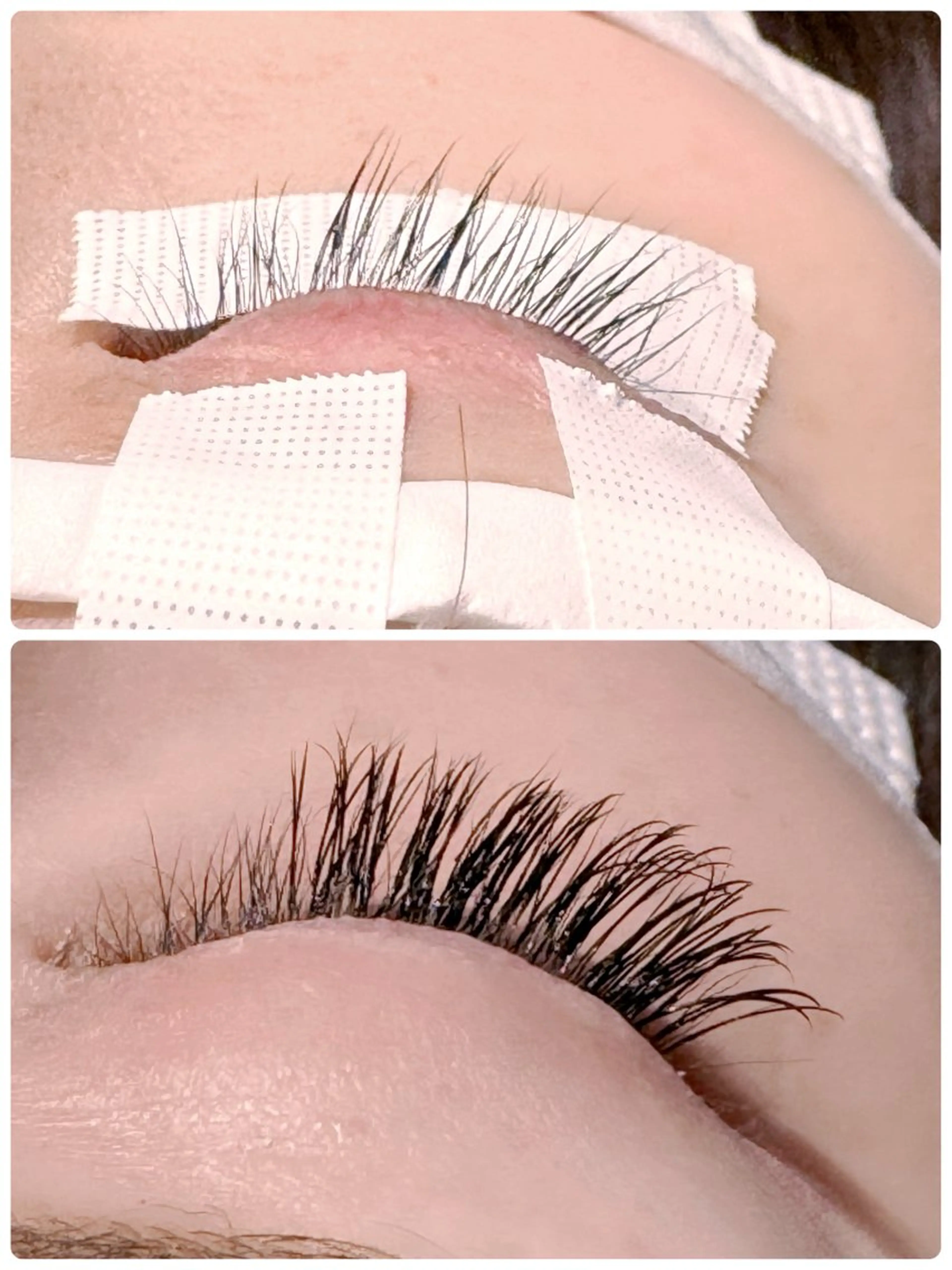 2週間以内の付け足しエクステの写真