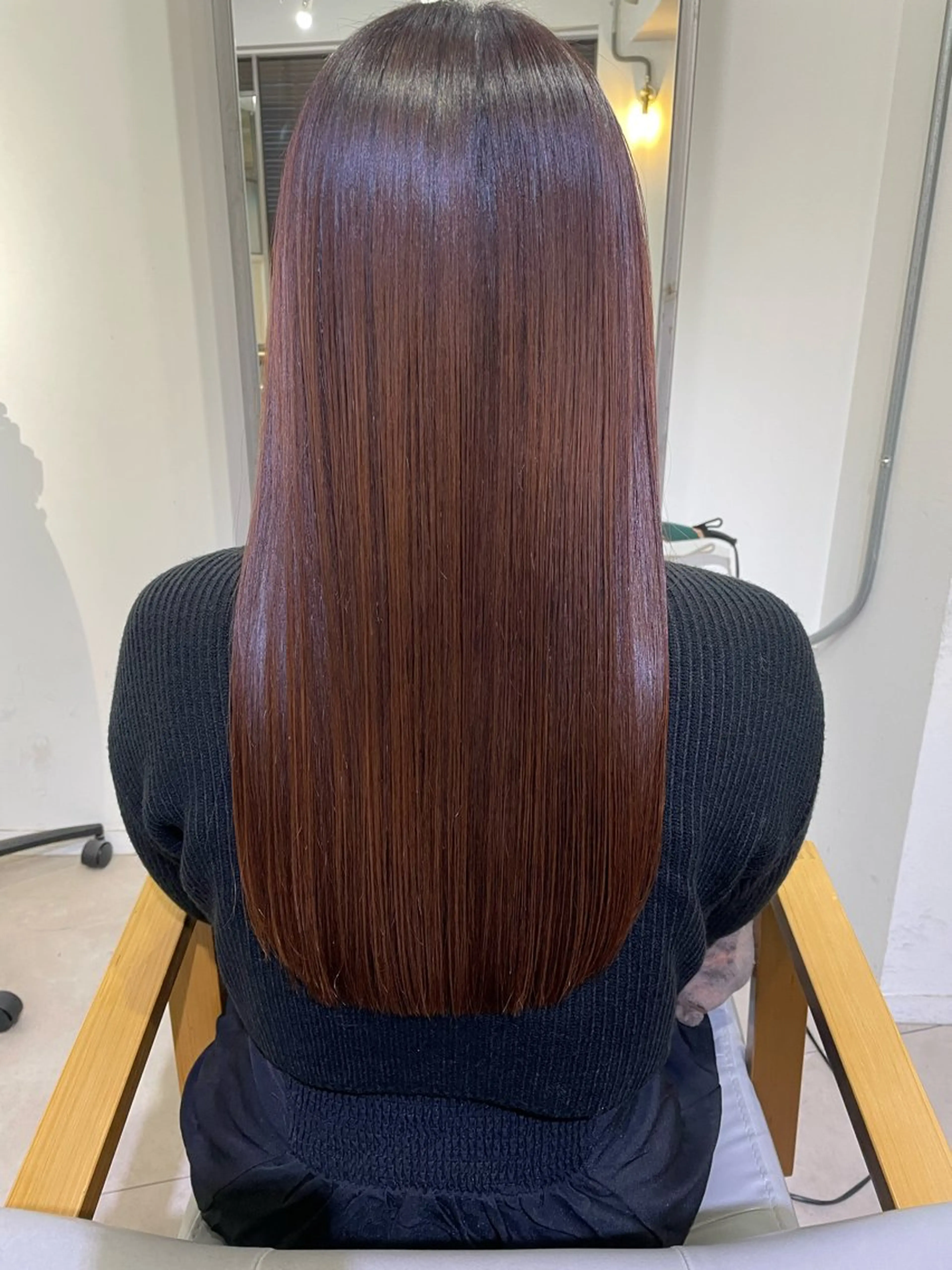 ロング 縮毛矯正 大藤 守遥のヘアスタイル