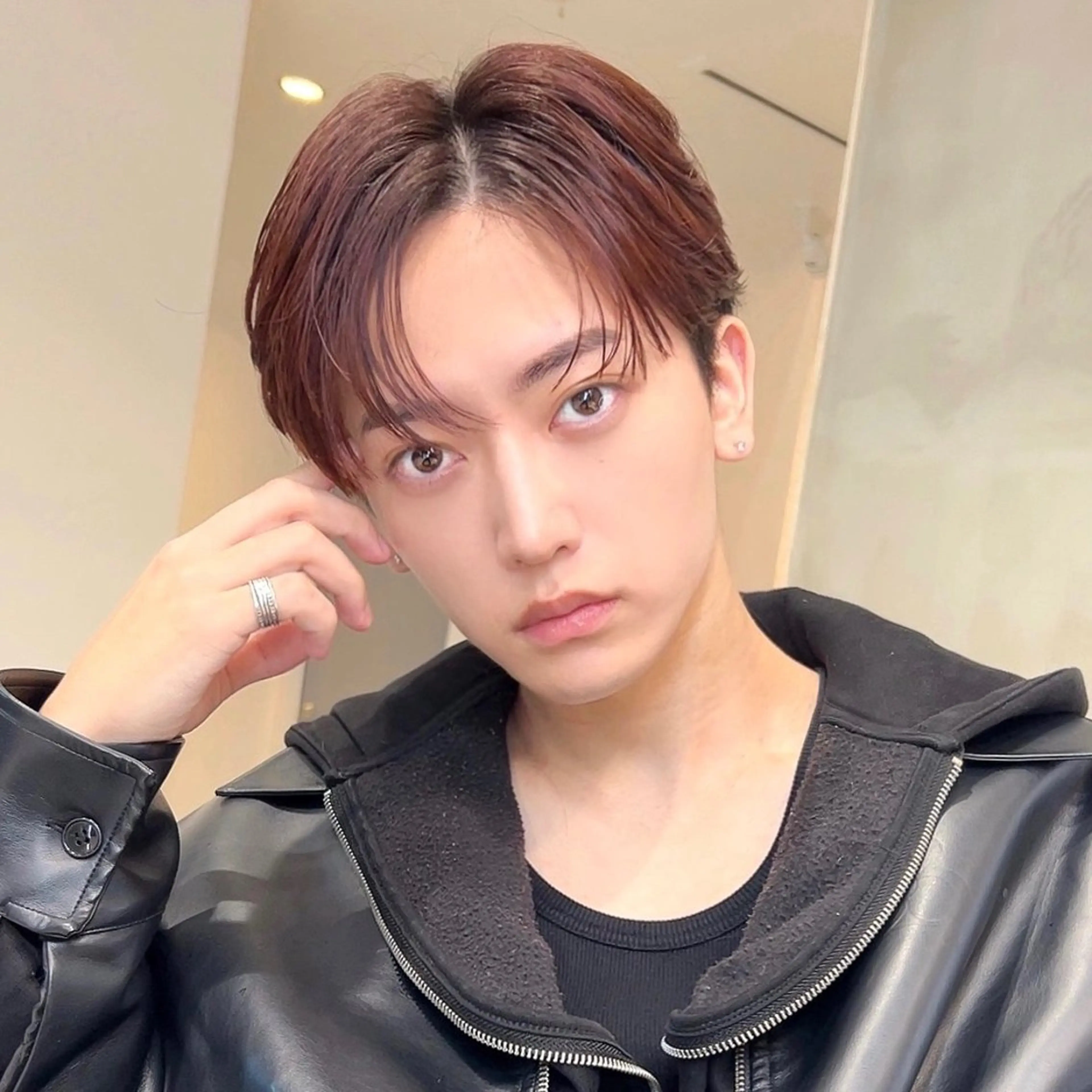 ショート パーマ メンズ カット パーマ 岡田大志🇰🇷 中/韓メンズヘアのヘアスタイル