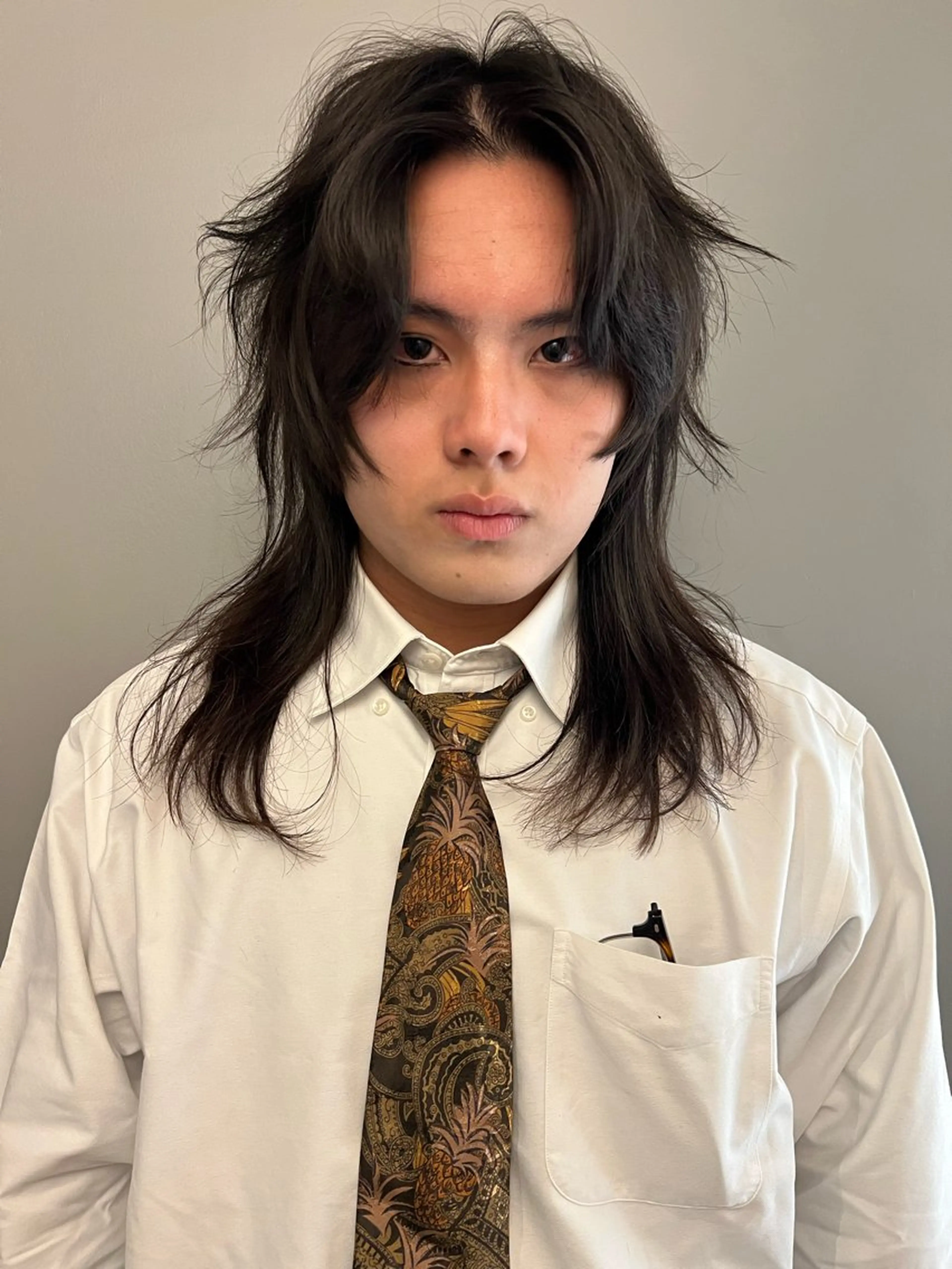 セミロング メンズ カット 圧倒的デザイン力 店長🎨RENAのヘアスタイル