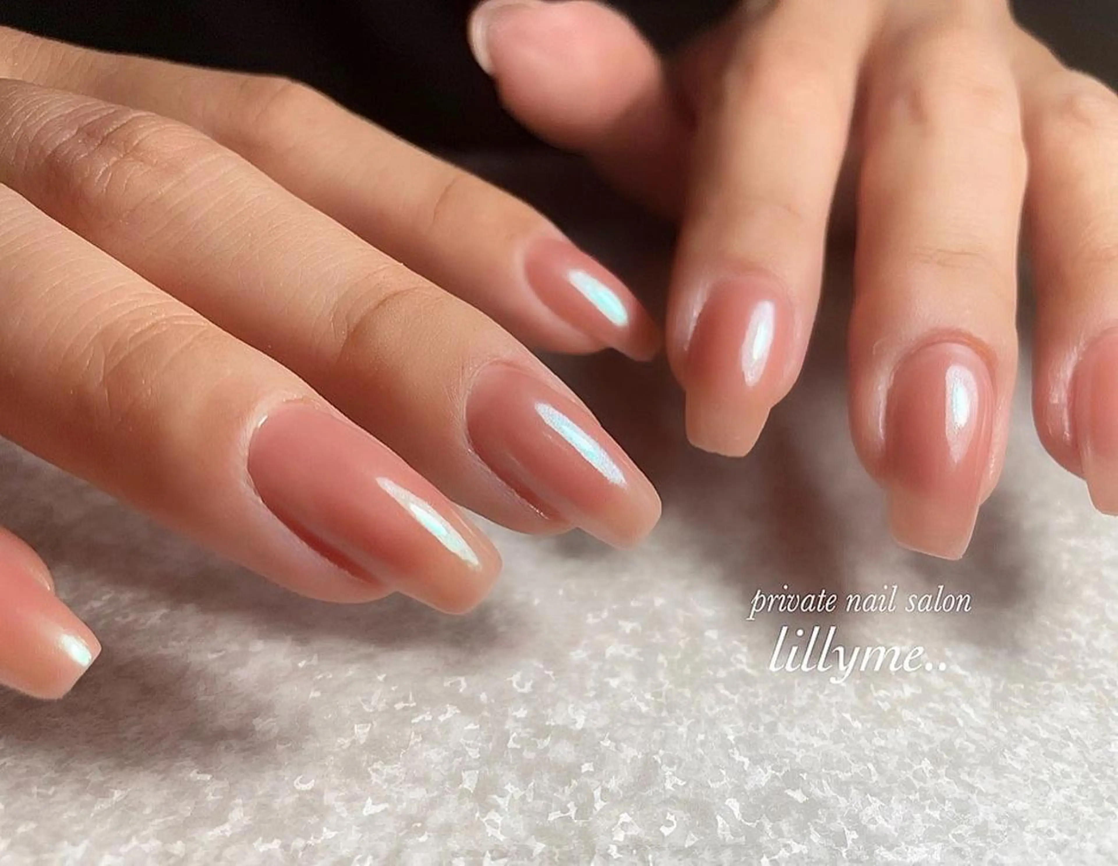 【ミニモ平日限定メニュー】美爪育成ワンカラー※育成オイル付き(¥2090)の写真