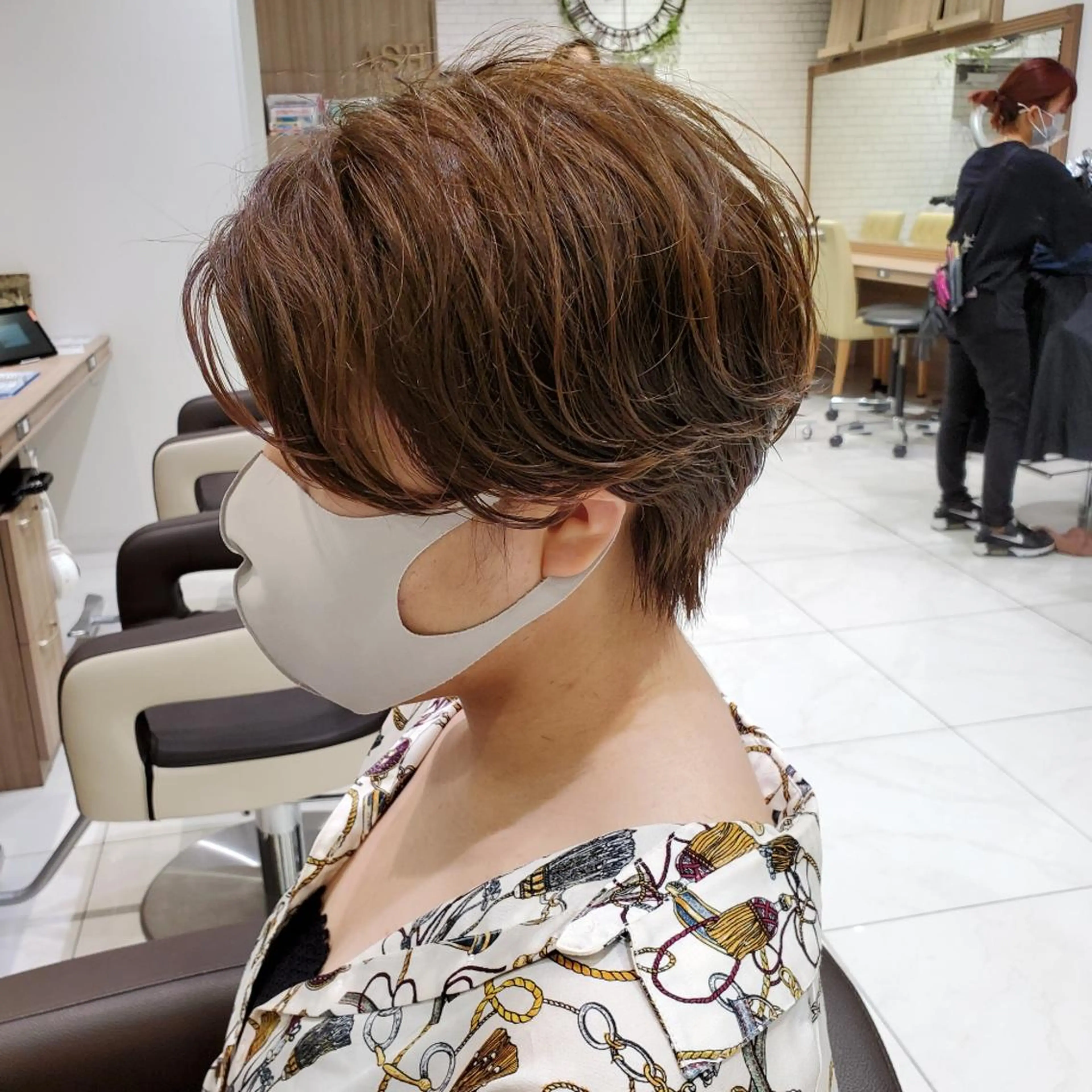 ショート カラー ハンサムショート アッシュ ベージュカラー ショートヘア カラー特化🔥中村 和貴＜Ash津田沼＞のヘアスタイル