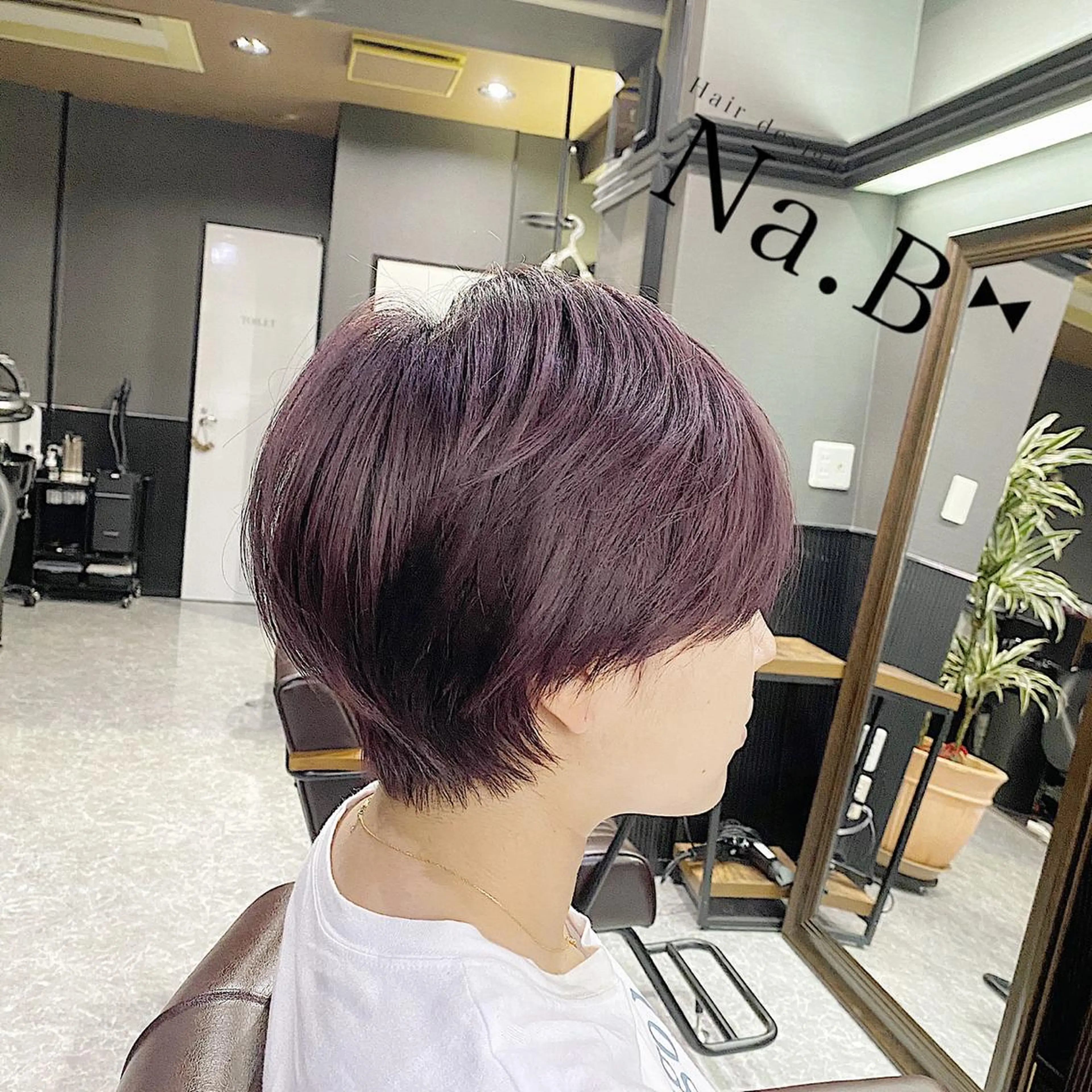 ショート カラー Hair design Na.B所属・ジユン 지윤のヘアスタイル