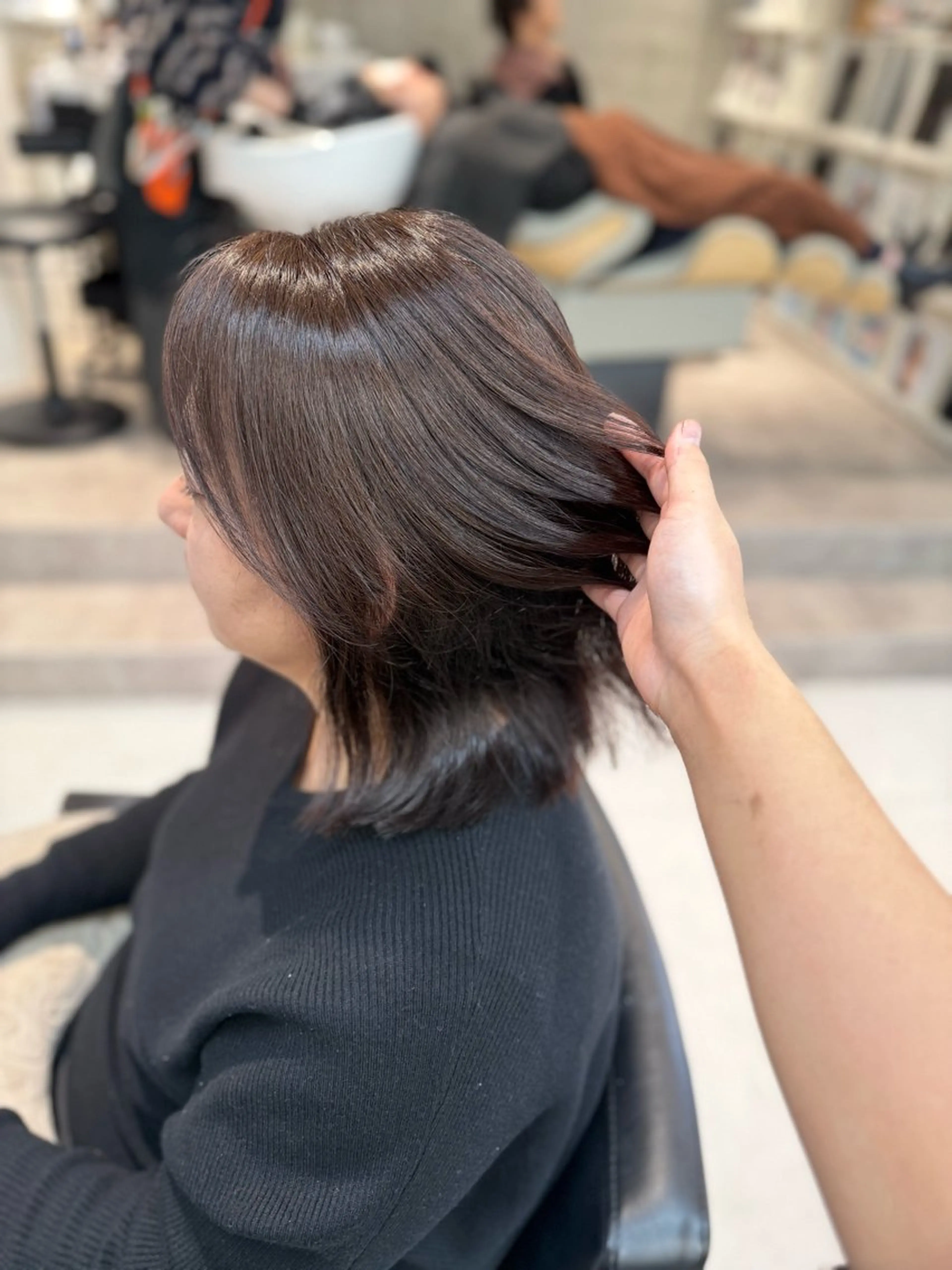 ミディアム 山崎結菜 髪質改善💎のヘアスタイル