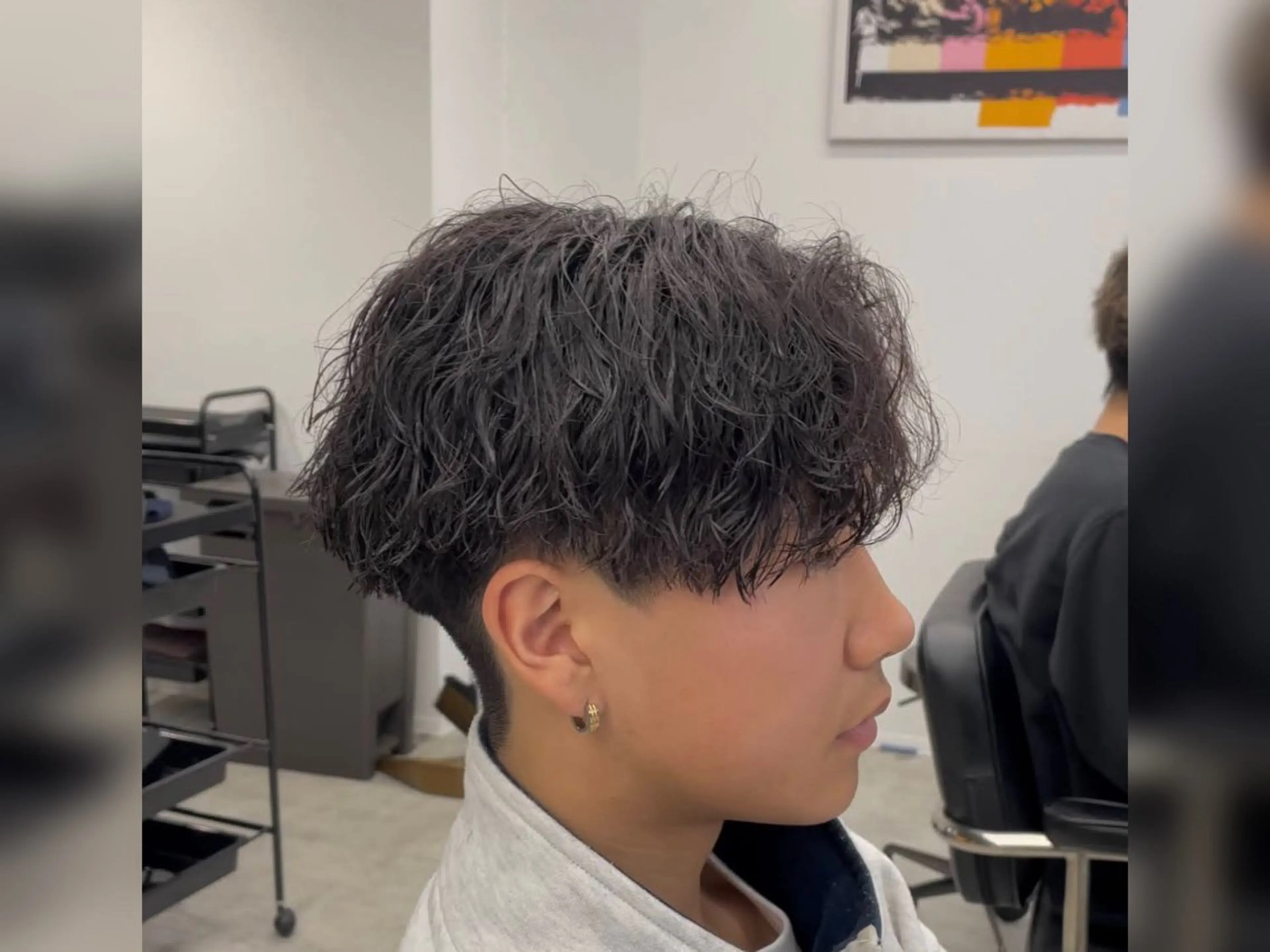 ショート メンズ カット パーマ メンズパーマ/新潟/ 万代／田崎亮🌟のヘアスタイル