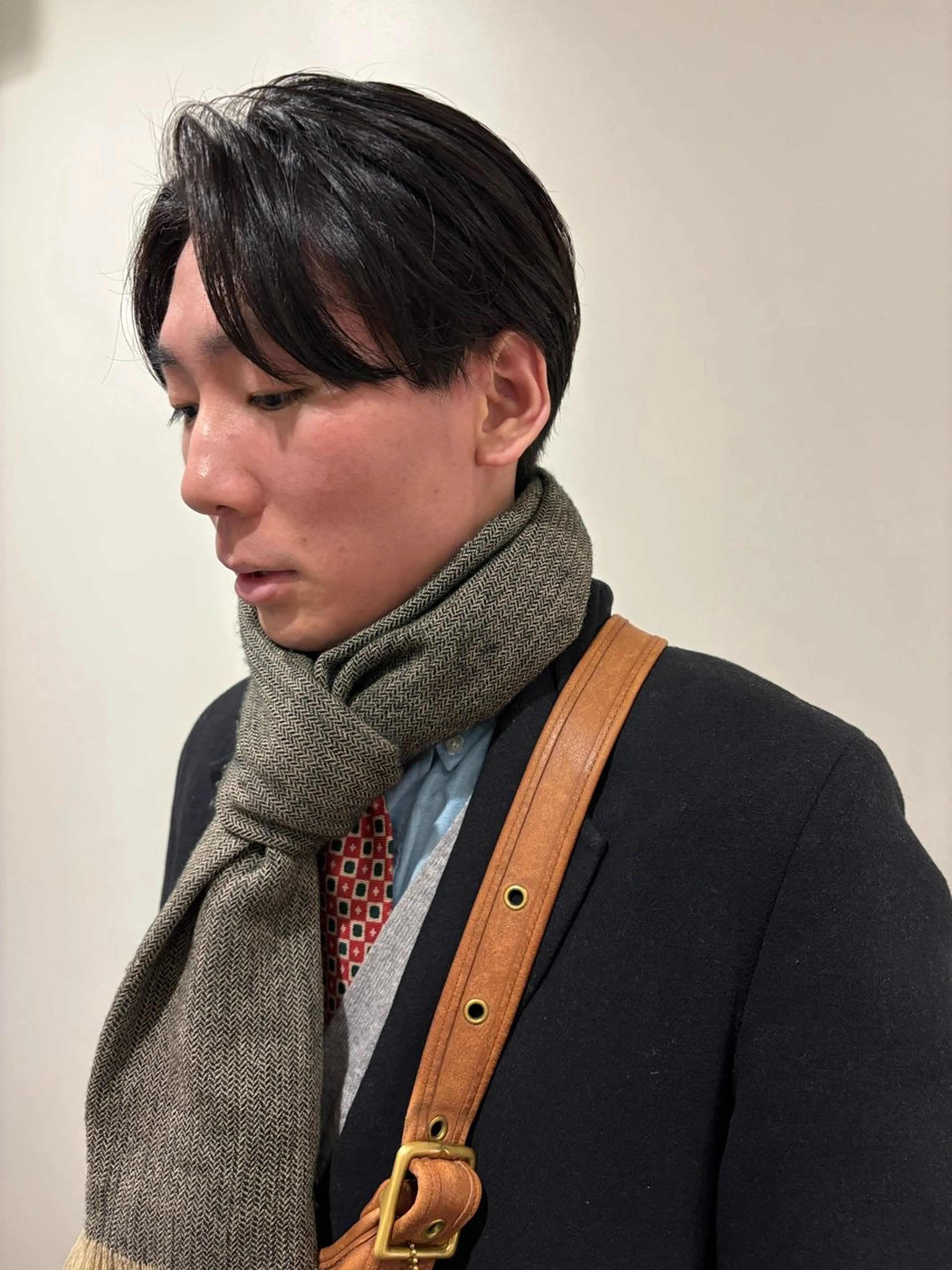 ショート メンズ センターパート 森田 博樹のヘアスタイル