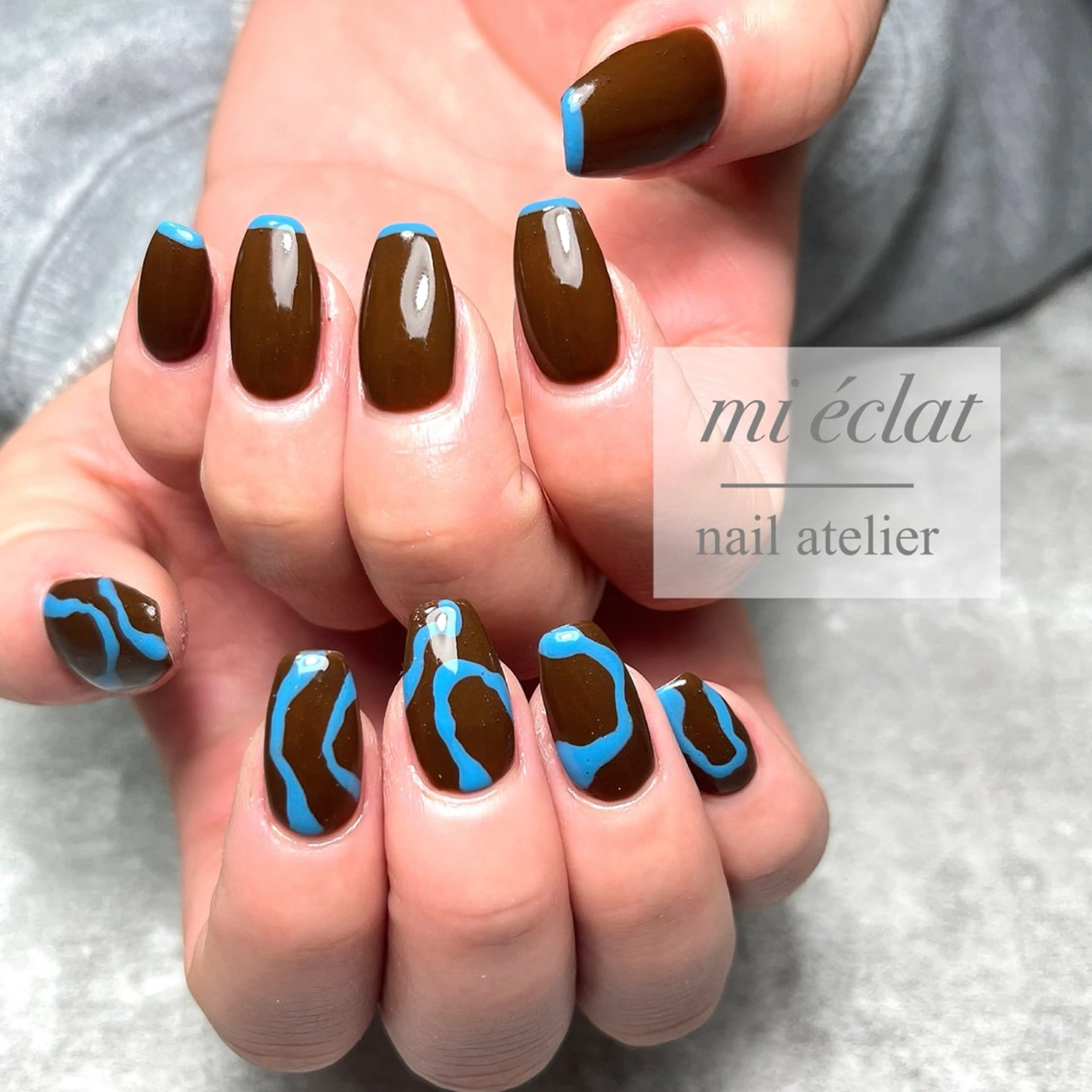 ネイル アートネイル ニュアンスネイル mi éclat ミ　エクラのネイルデザイン