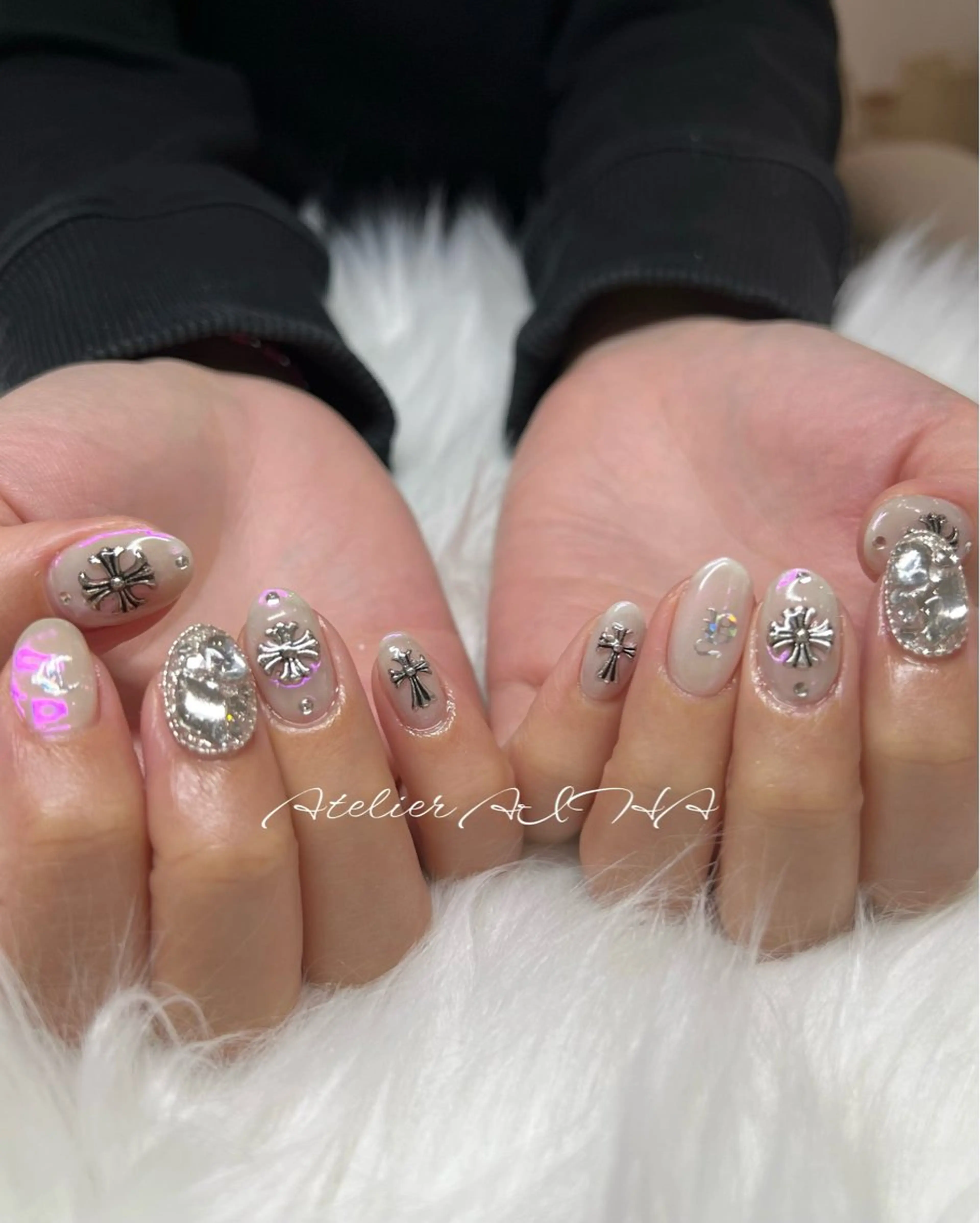 ショート ハンドネイル アトリエAIHA★ フィルイン推奨サロンのネイルデザイン