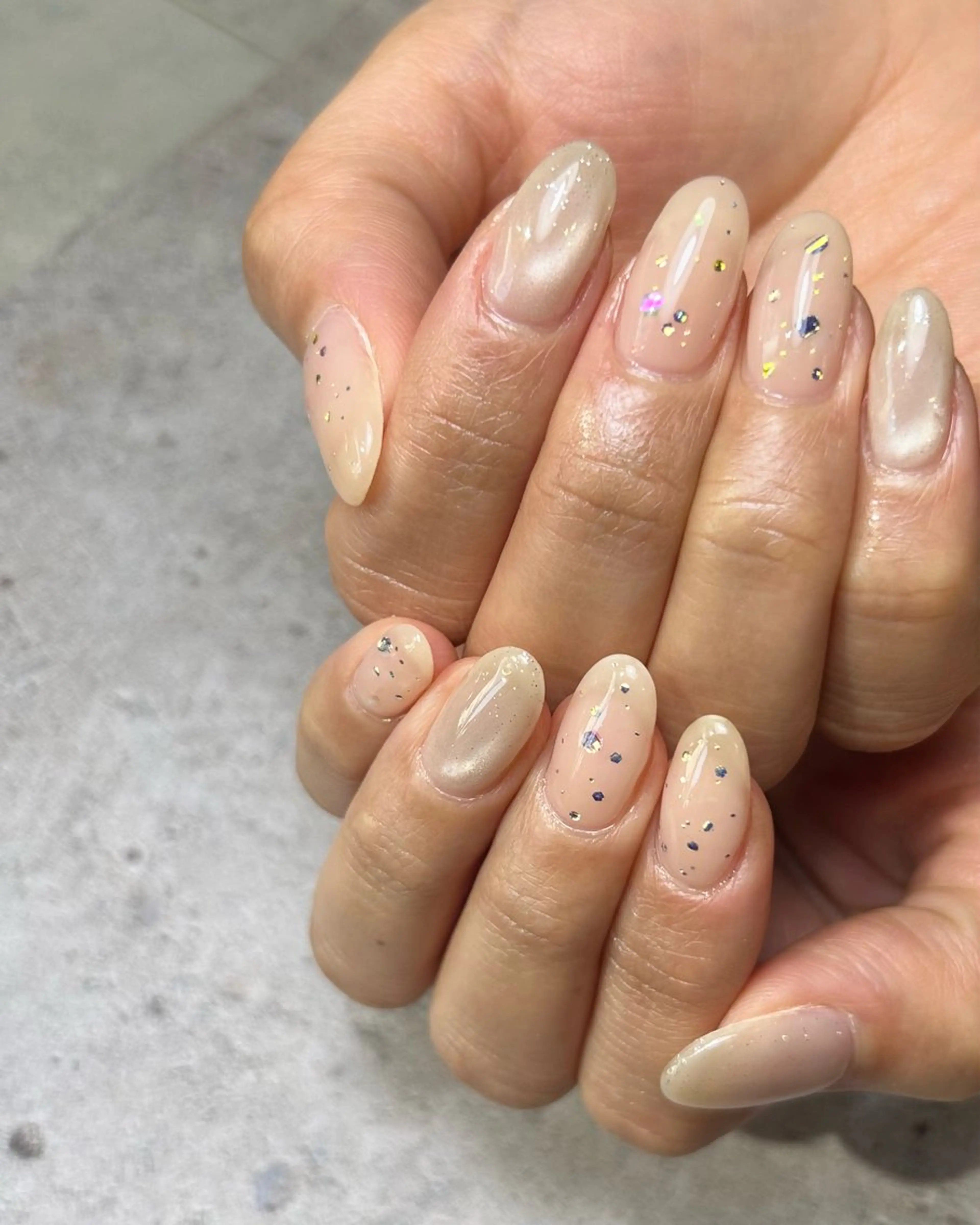 ネイル ホログラムネイル ハンドネイル Reflection marikoのネイルデザイン