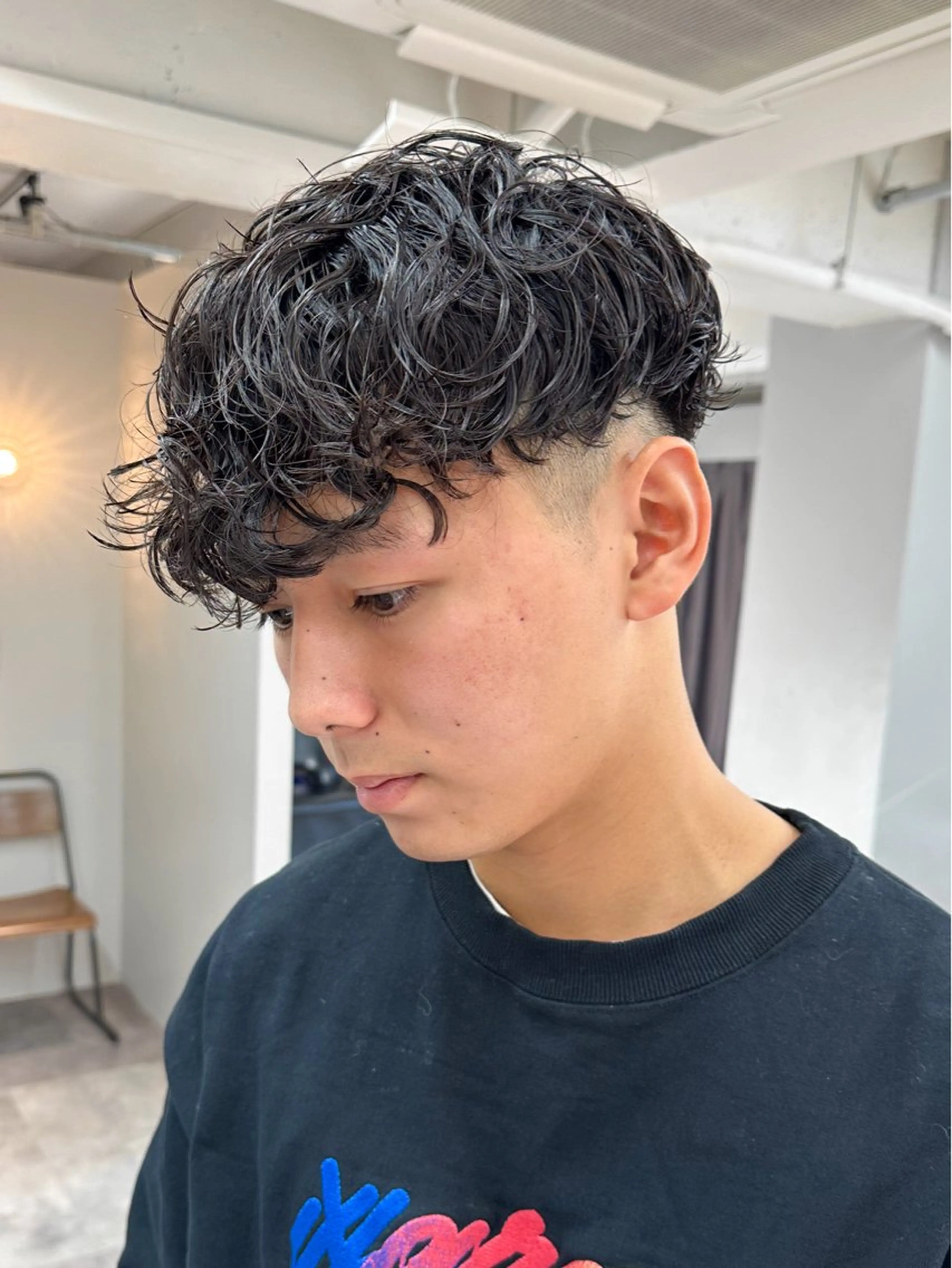 ショート パーマ メンズ カット パーマ メンズパーマ メンズ特化ryoのヘアスタイル