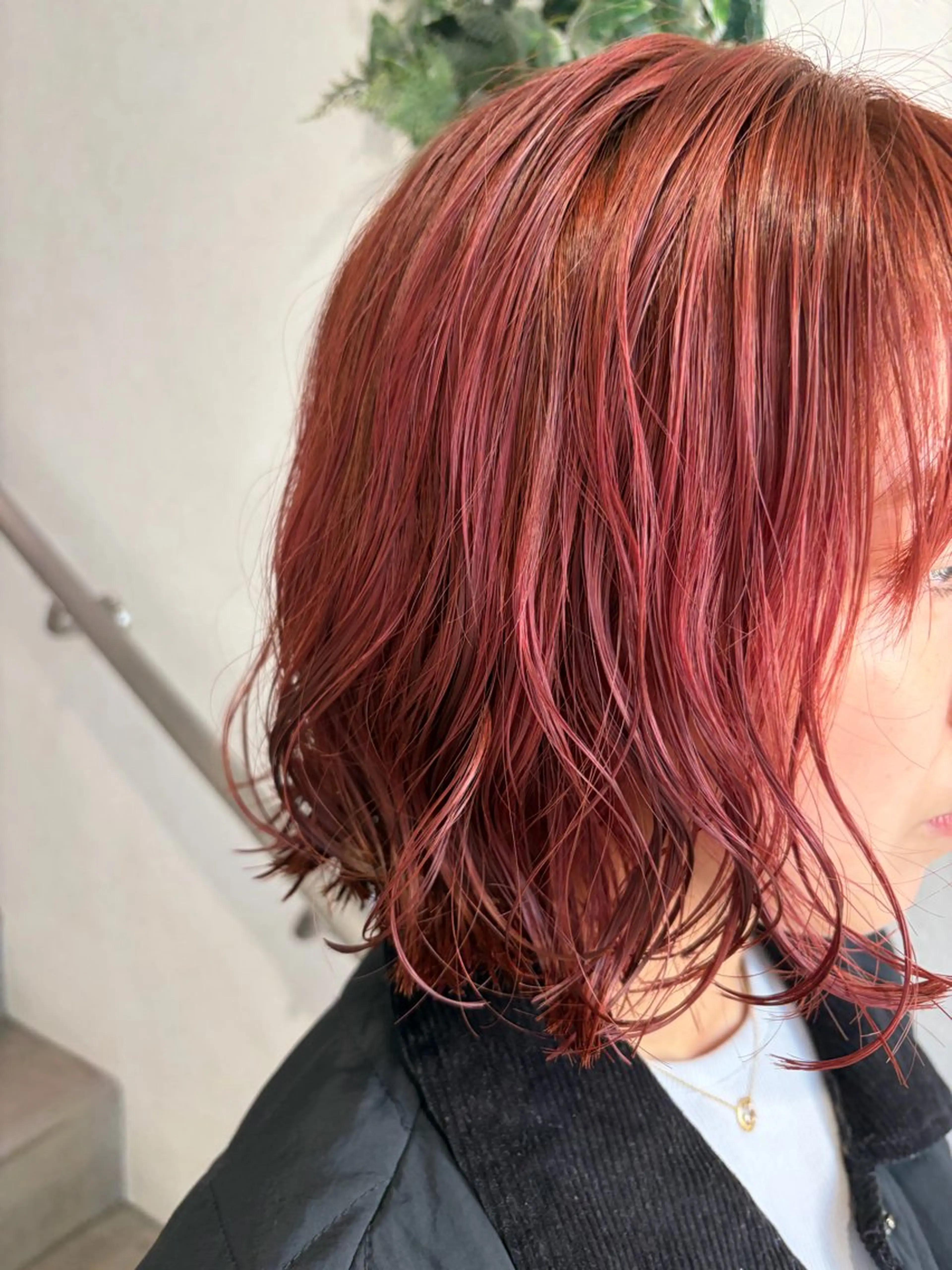 ショート カット パーマ ボブ/レイヤー/ ダブルカラー/みのりのヘアスタイル