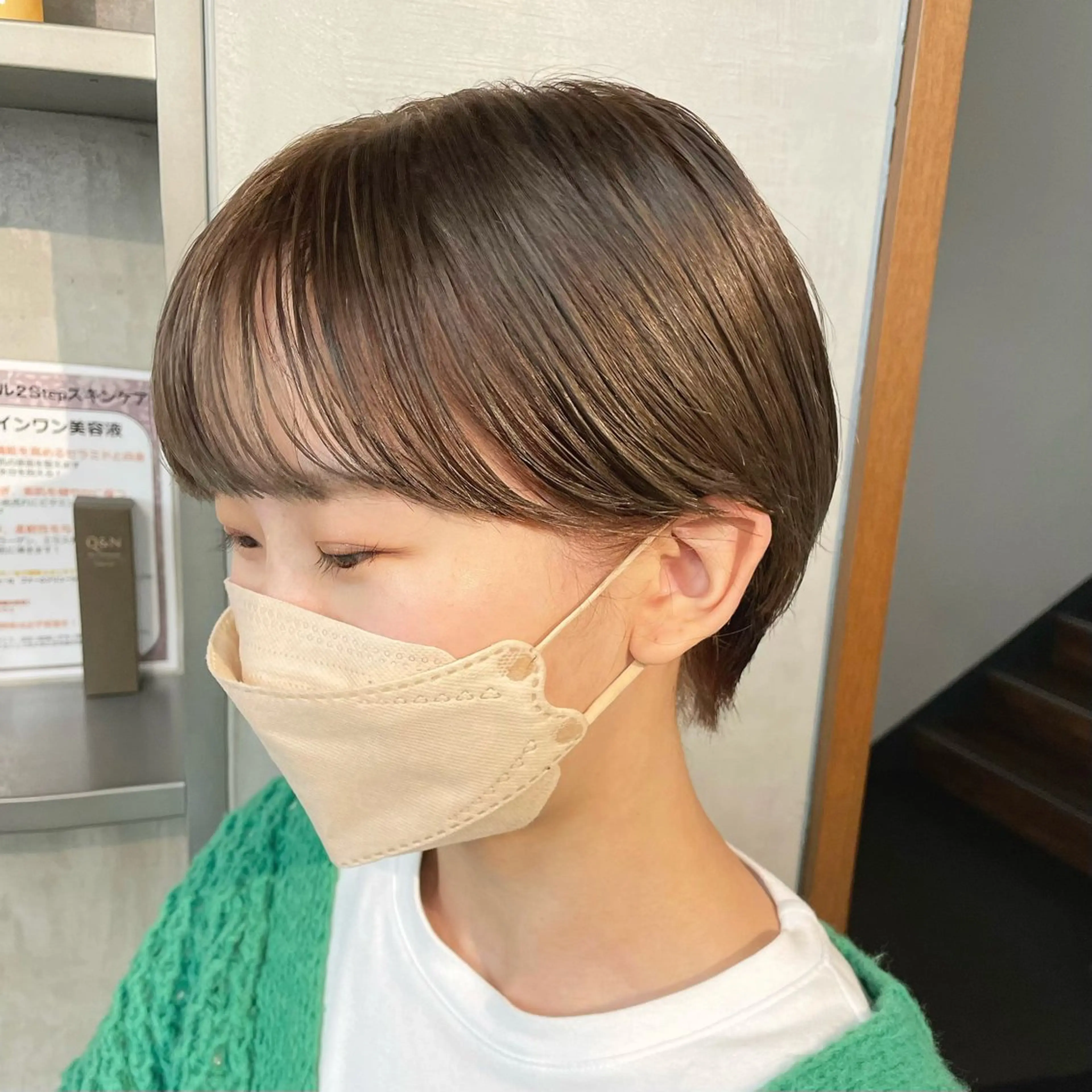 ショート カラー ヘアカラー トリートメント 🌜美髪矯正/艶髪 /ボブ/こころ🌛のヘアスタイル