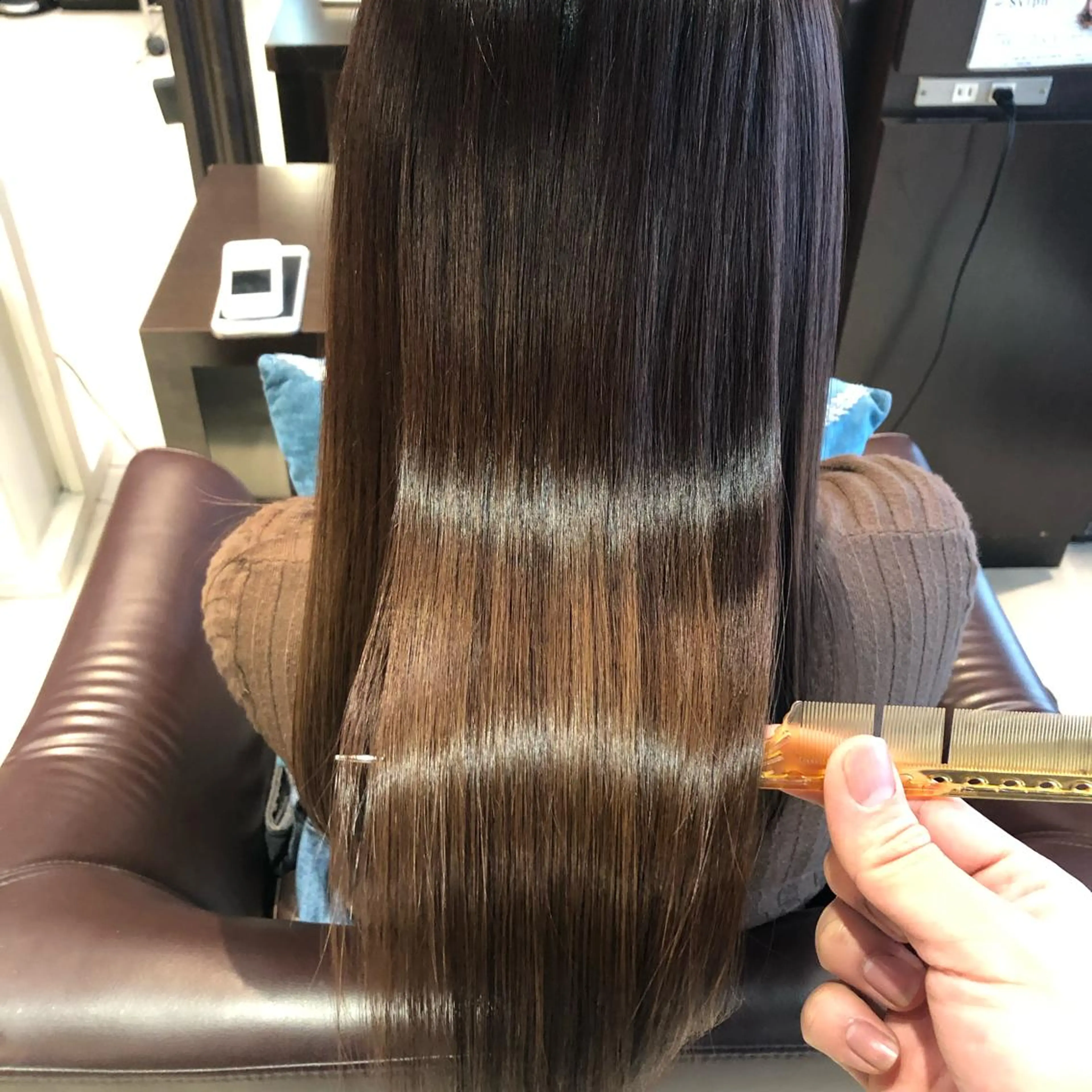 ロング カラー カット ヘアカラー トリートメント 心斎橋 美髪職人　近江のヘアスタイル