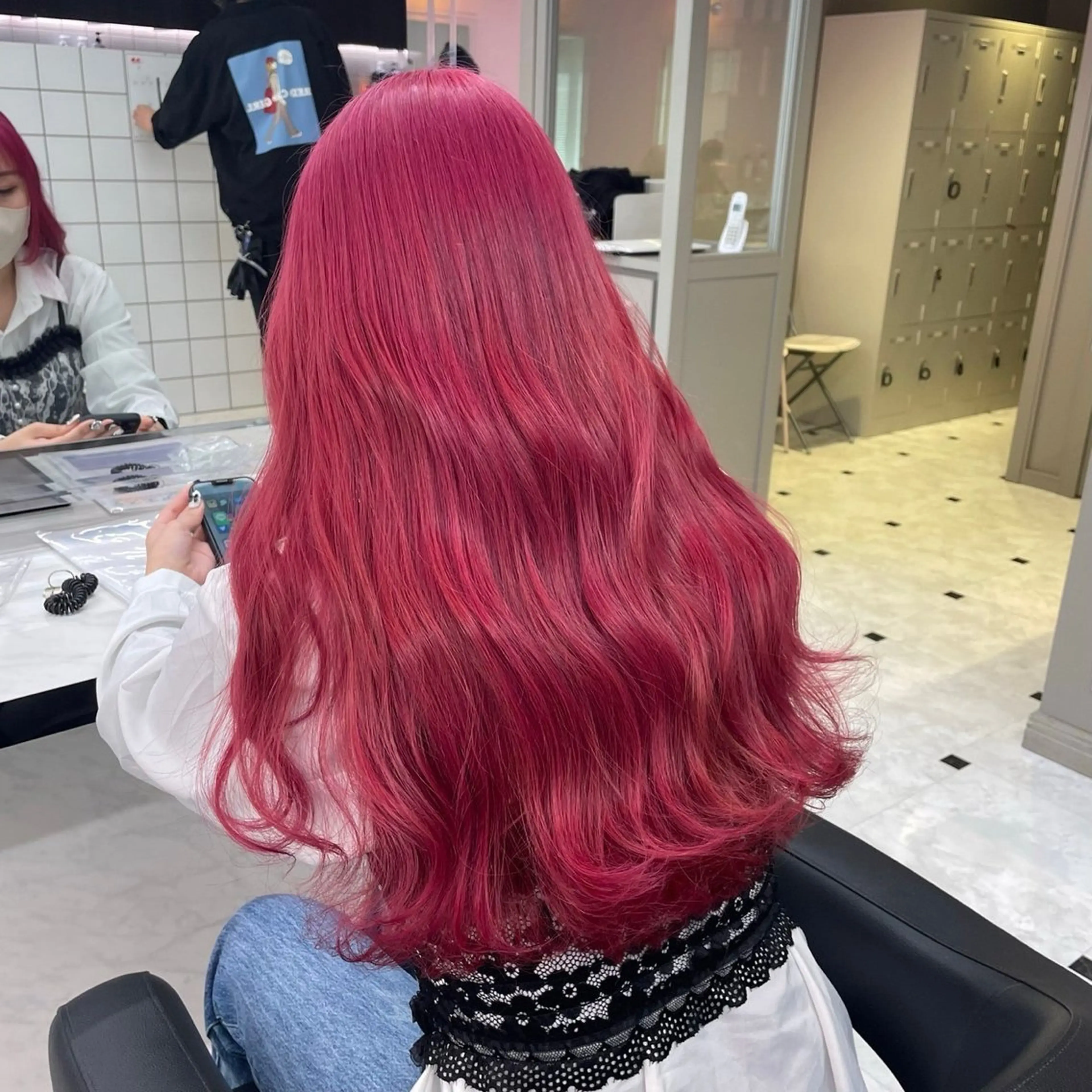 ロング カラー ヘアカラー トリートメント うる艶ストレート♡透 明感カラー♡かずまるのヘアスタイル