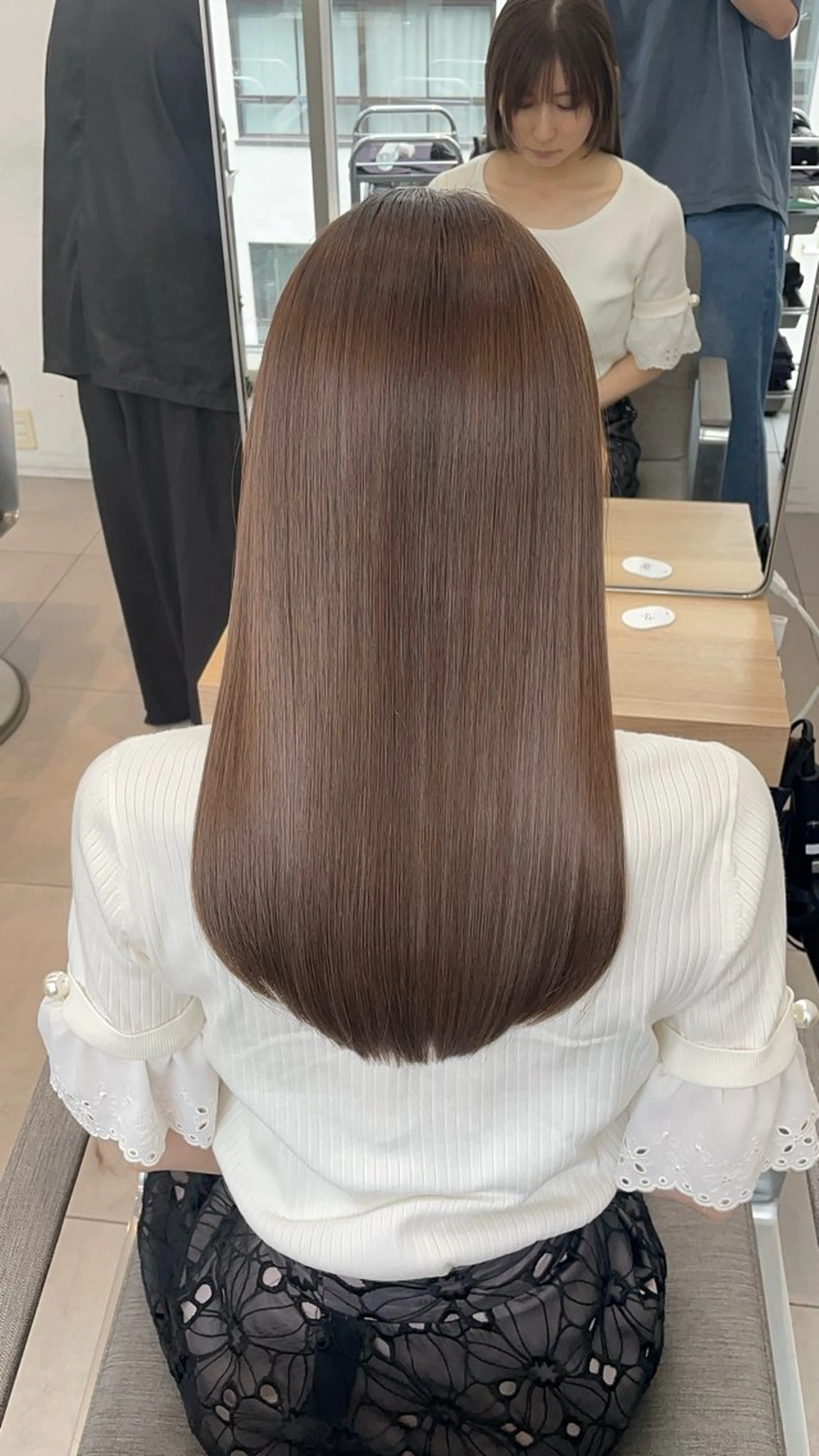 セミロング カラー 髪質改善 ✨髪質改善✨美髪 矯正🫧小泉のヘアスタイル