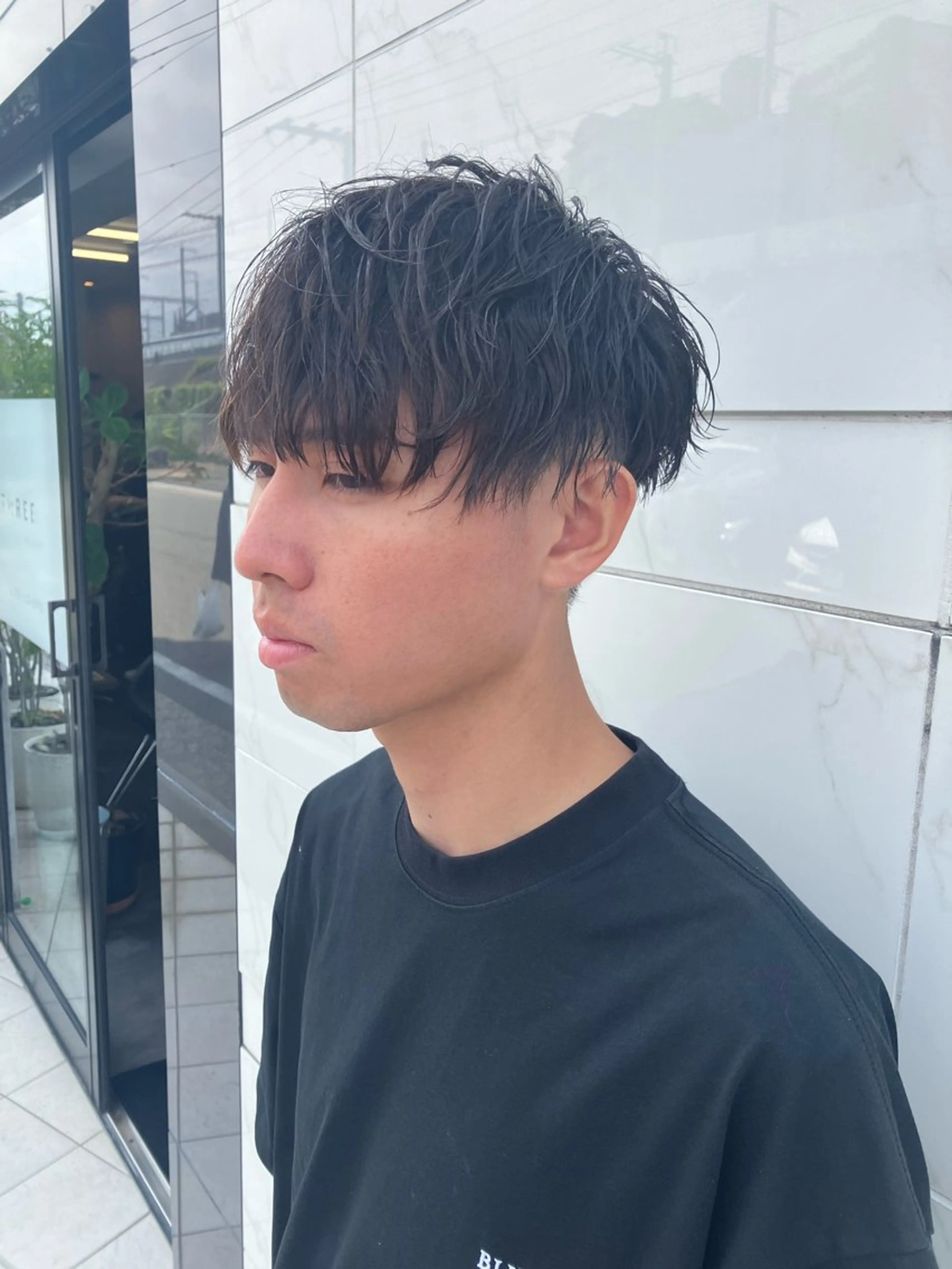 ショート パーマ メンズ 透明感カラー/ 髪質改善町田佑人のヘアスタイル