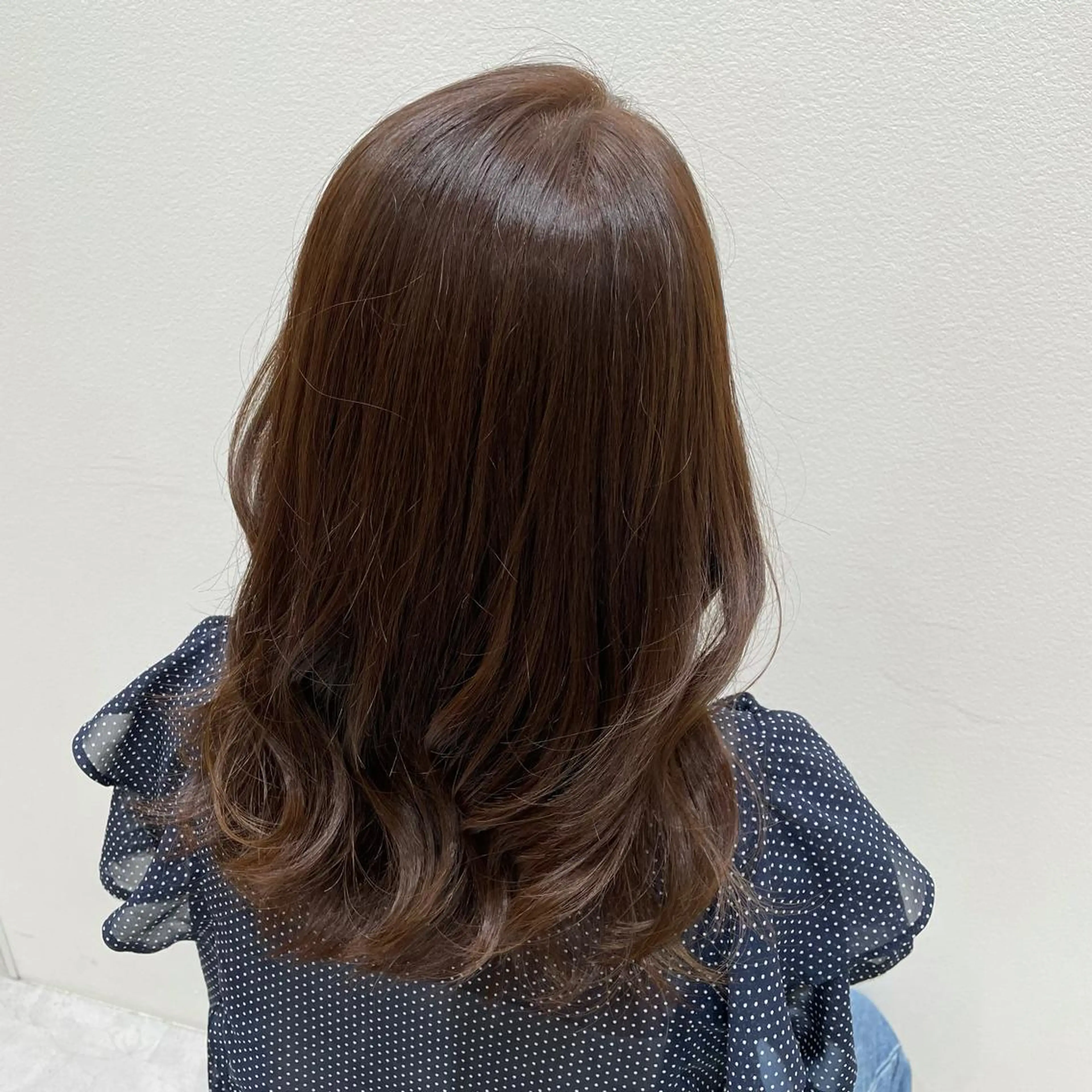 セミロング パーマモデル募集🌈 森脇帆南のヘアスタイル
