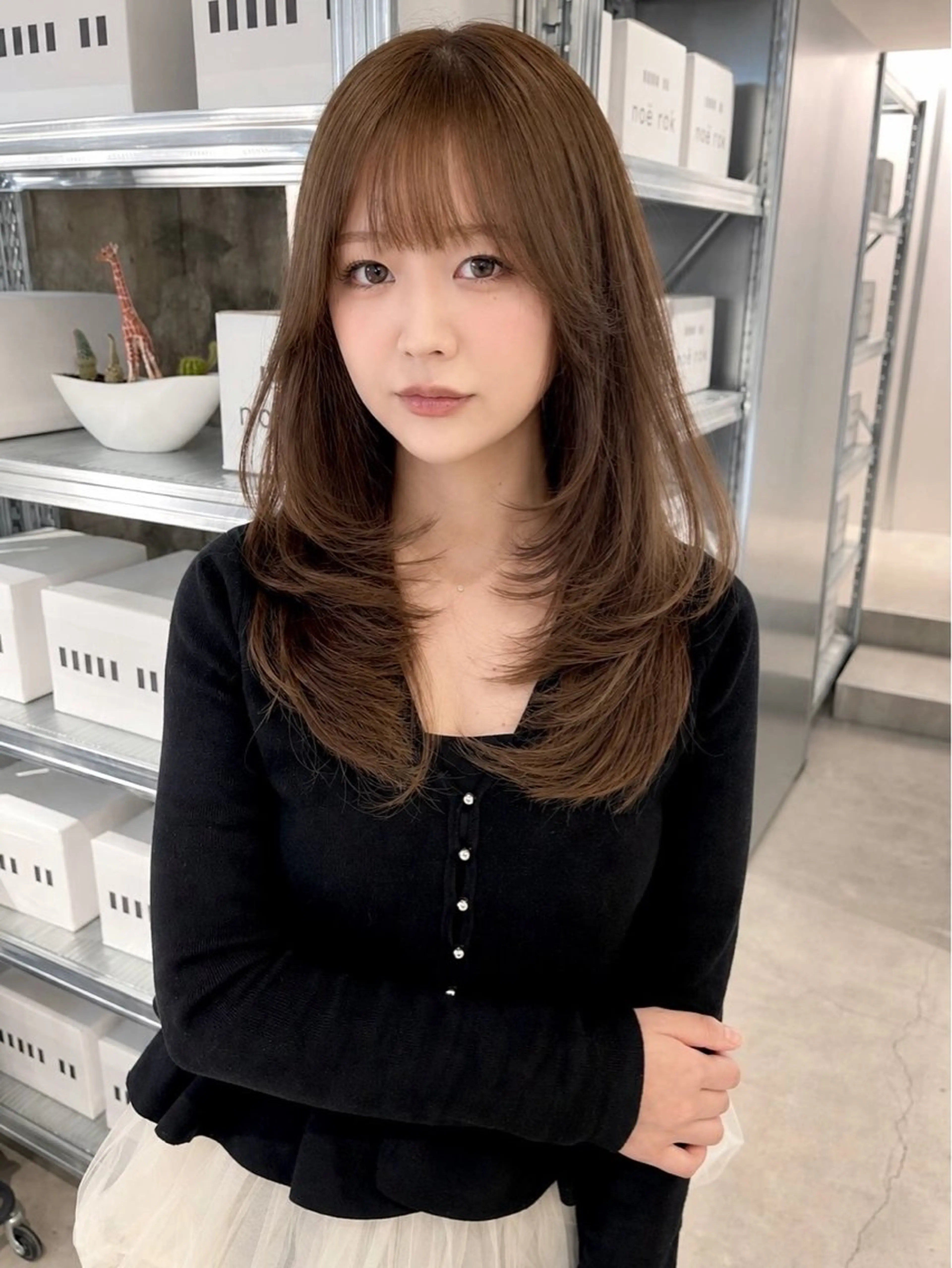 ロング カラー カット ヘアカラー nanase / レイヤーカットのヘアスタイル