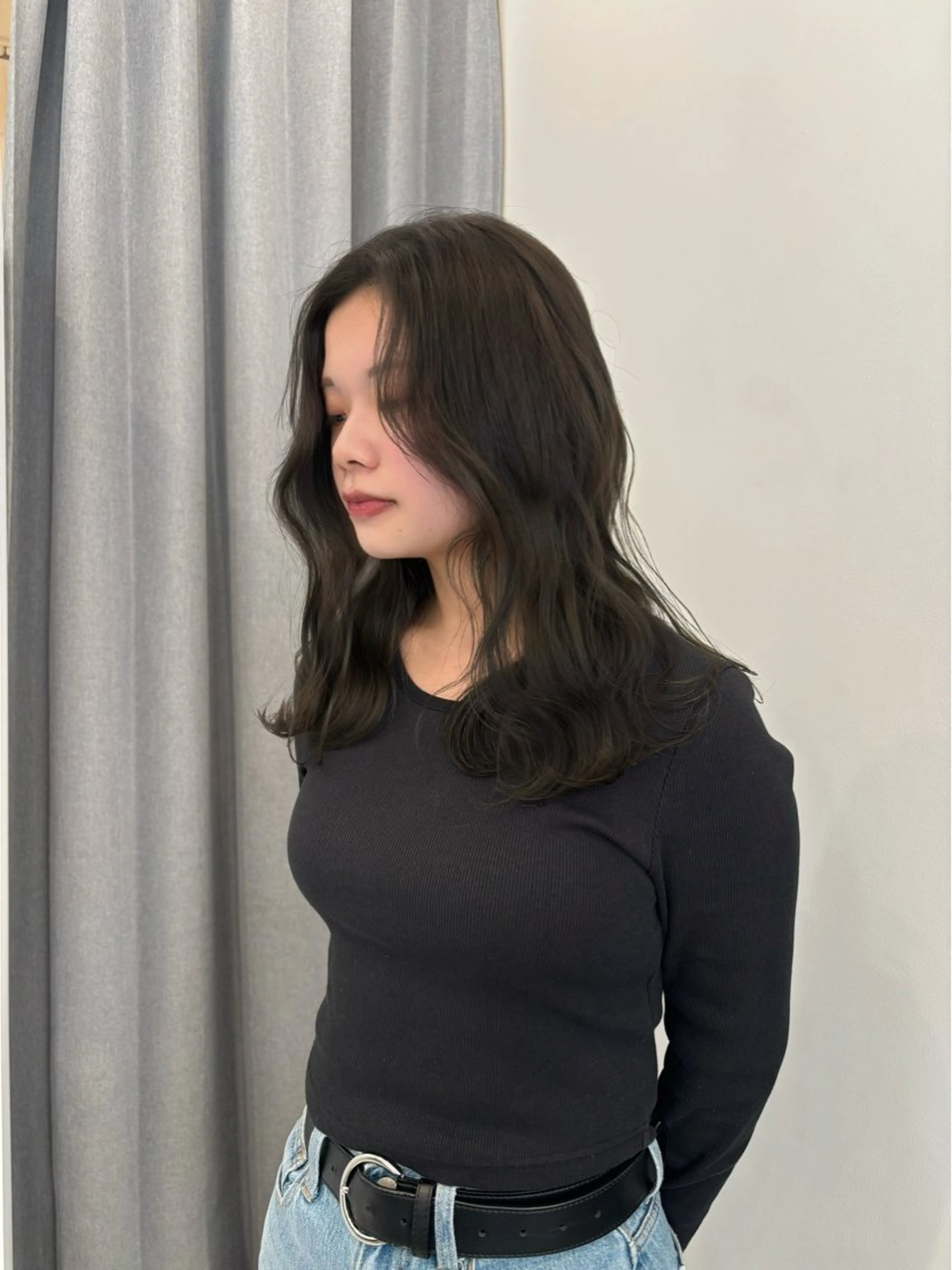 ミディアム ヘアカラー レイヤーカット🎀 kanaのヘアスタイル