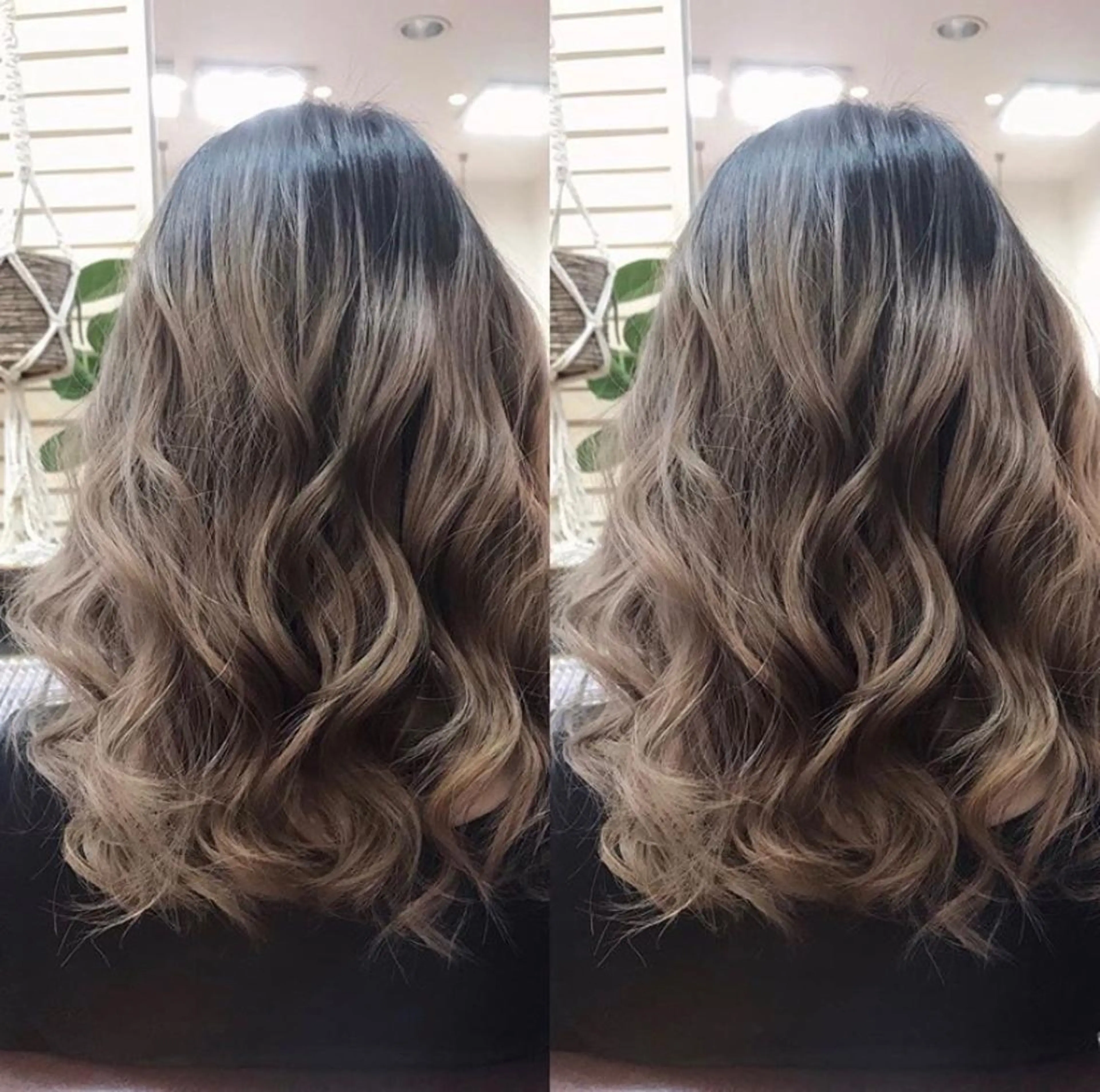 セミロング カラー yosuke 梅田/バレイヤージュのヘアスタイル