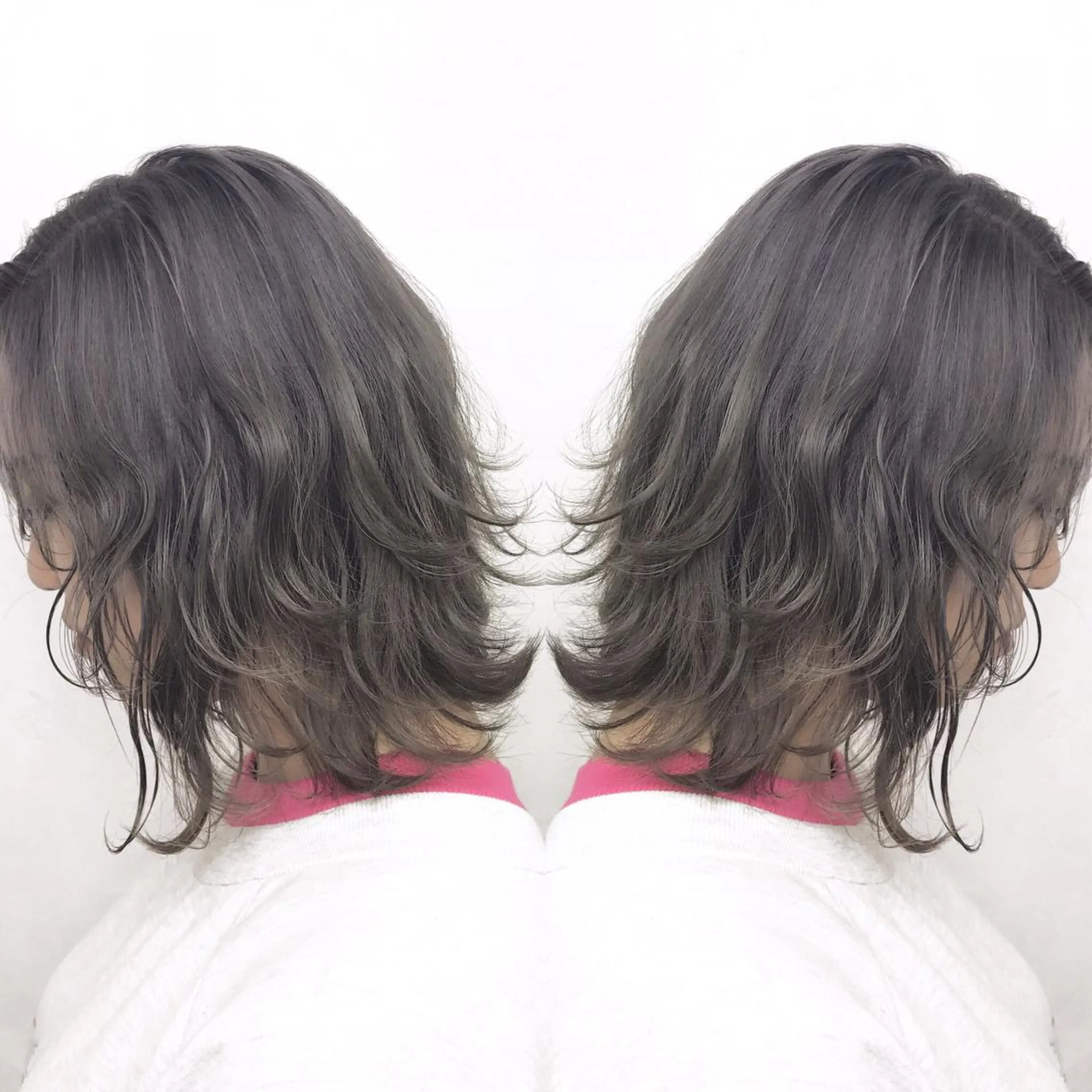 ミディアム カラー ダブルカラー グレージュ ヘアカラー TATSUYA アートディレクターのヘアスタイル