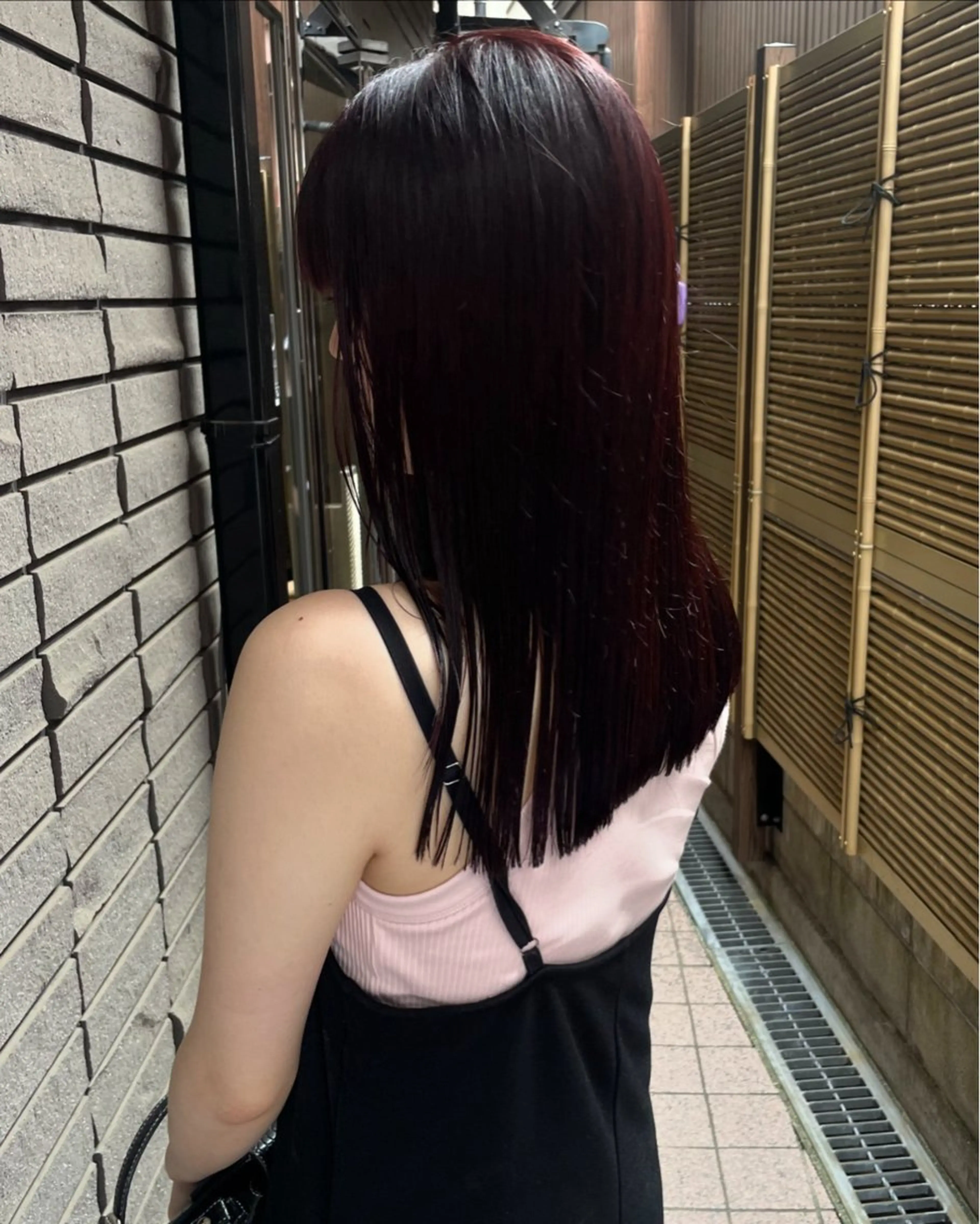 ミディアム カラー ボルドーカラー ラベンダーカラー レッドカラー 原宿/ケパーマ 🧺ユウマのヘアスタイル