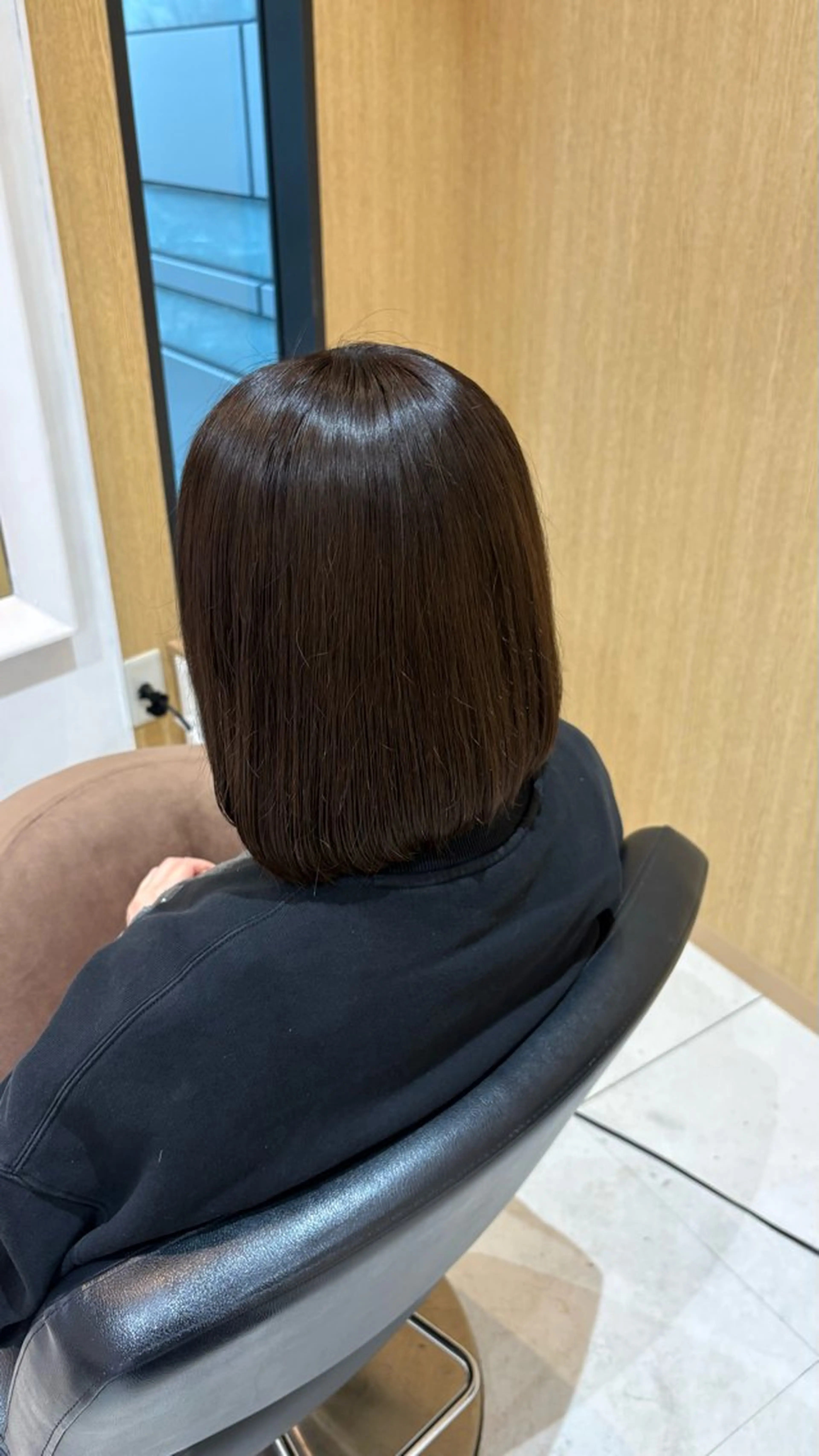 ミディアム カラー ブリーチ ブラウンカラー ダークブラウン ヘアカラー hair salon blossy./ちばのヘアスタイル