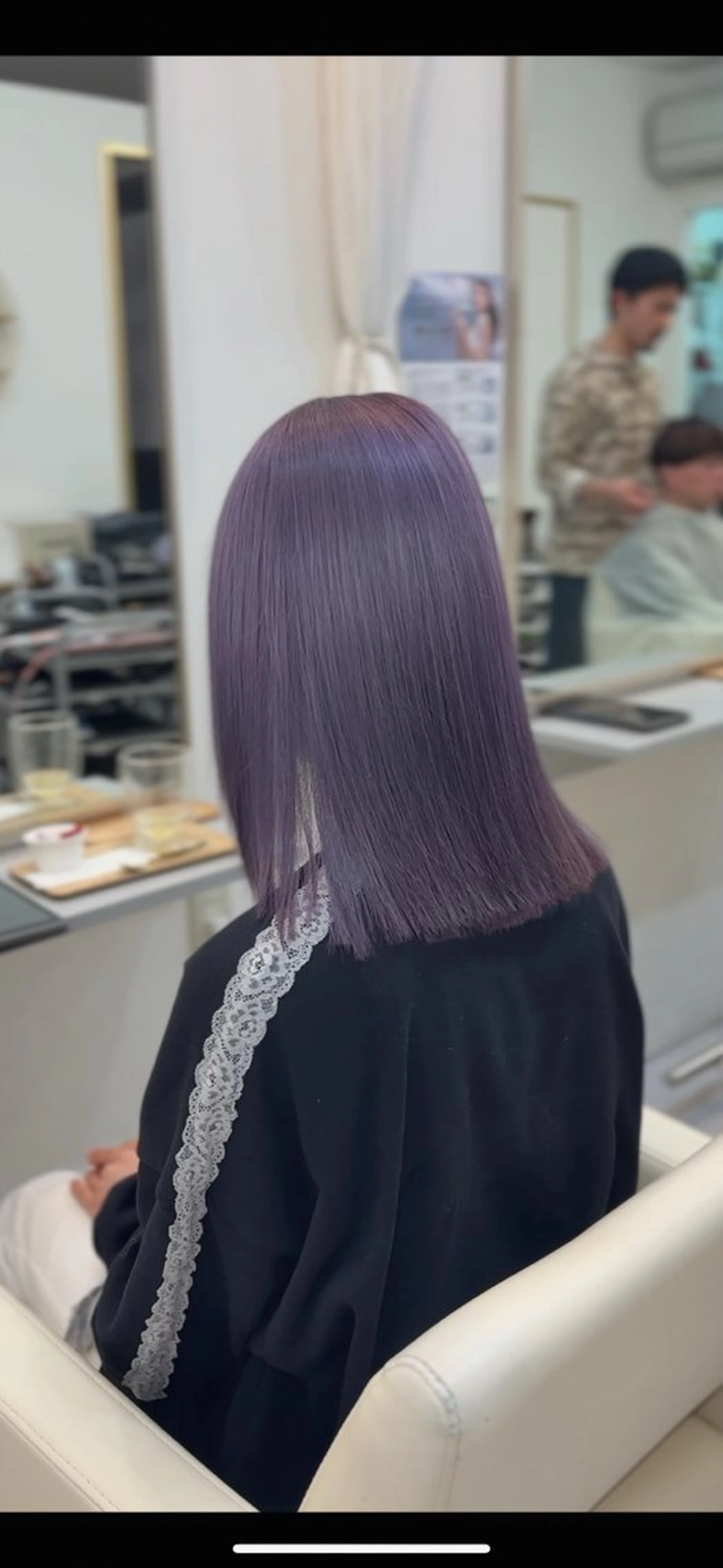 ミディアム ヘアカラー ))カラー特化(( 渡邉 怜のヘアスタイル