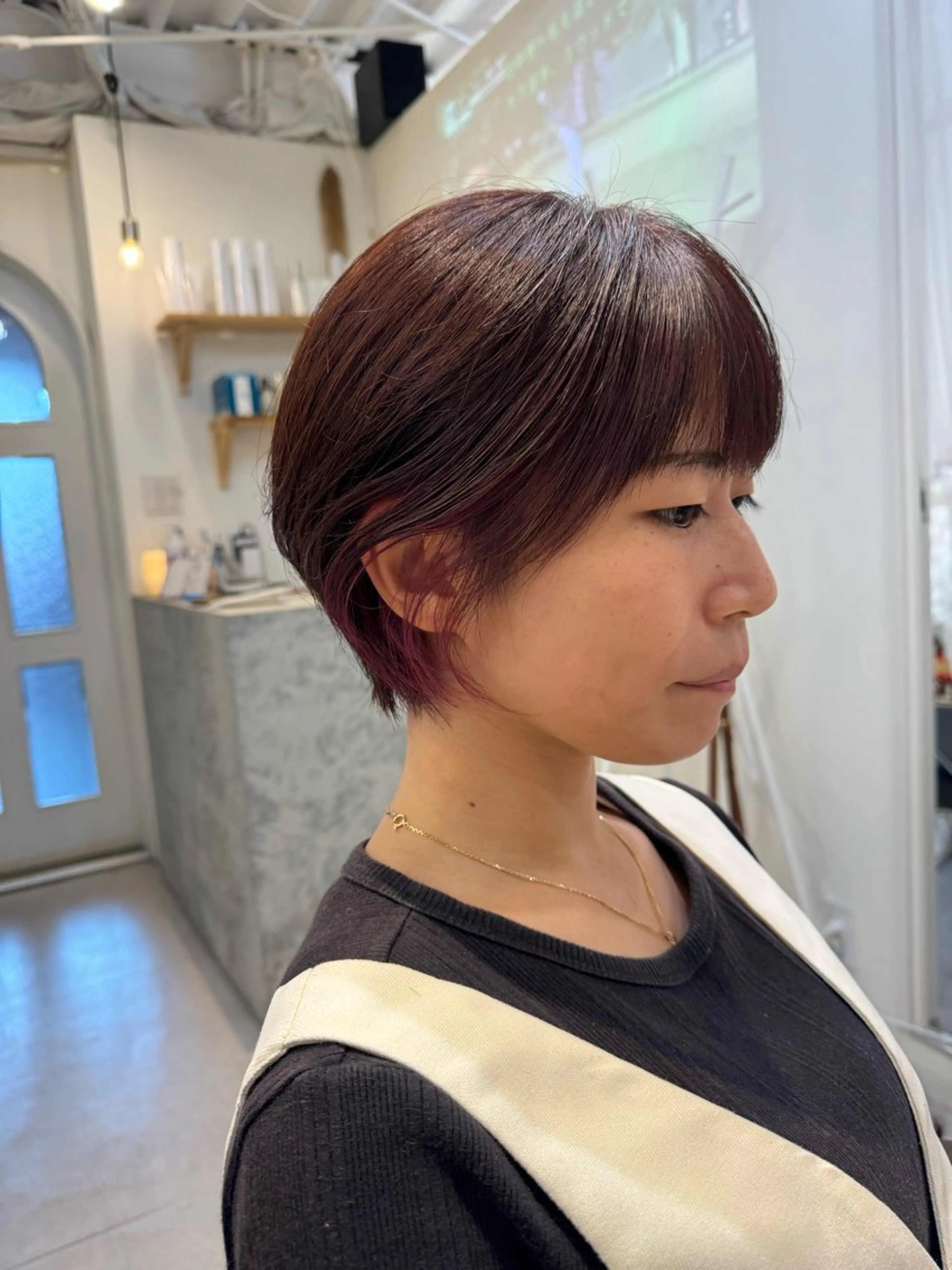 ショート カラー インナーカラー ピンクカラー ヘアカラー トリートメント 似合う髪型が 分からない方へのヘアスタイル