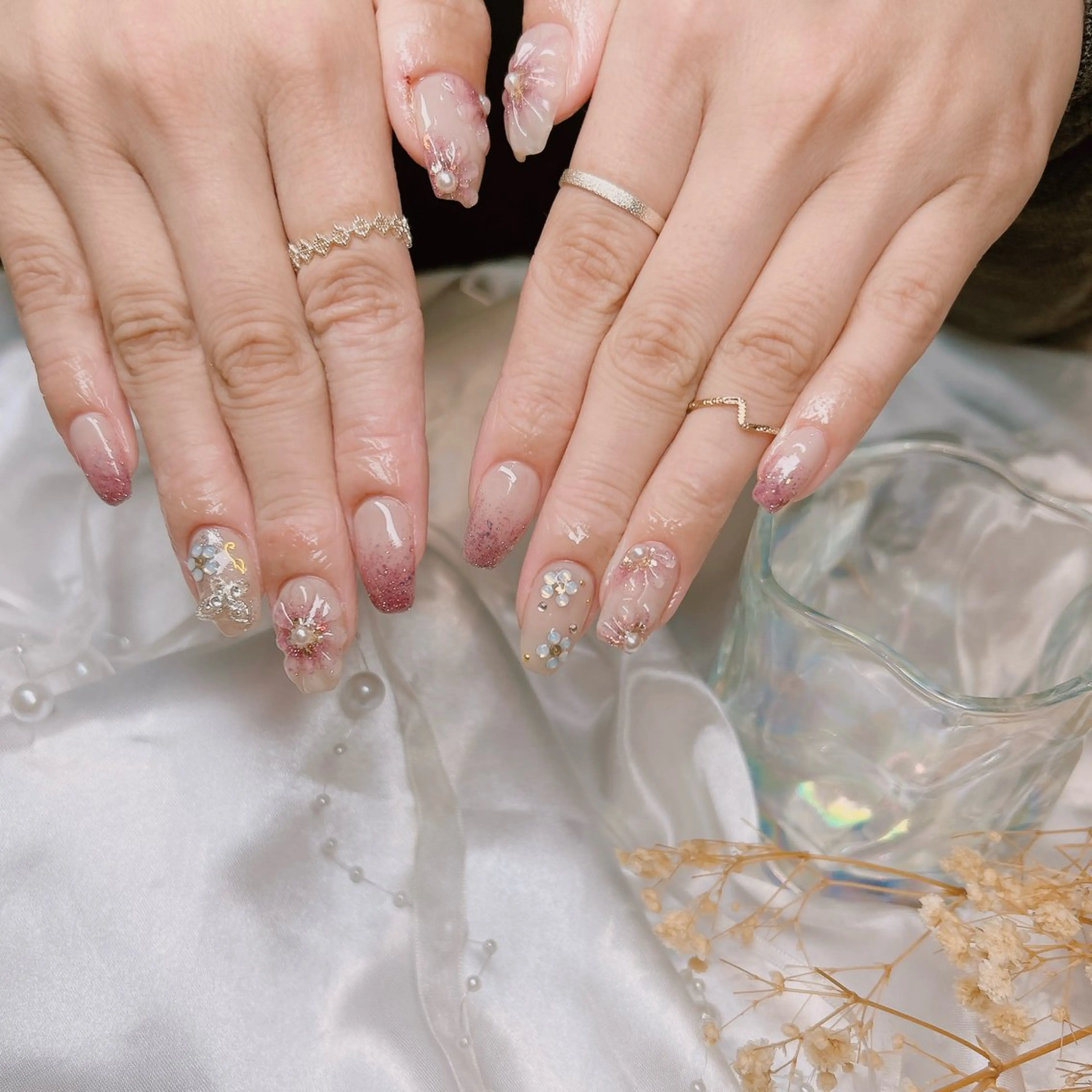 ネイル 持ち込み 春ネイル ハンドネイル junna 金山.東別院.上前津のネイルデザイン