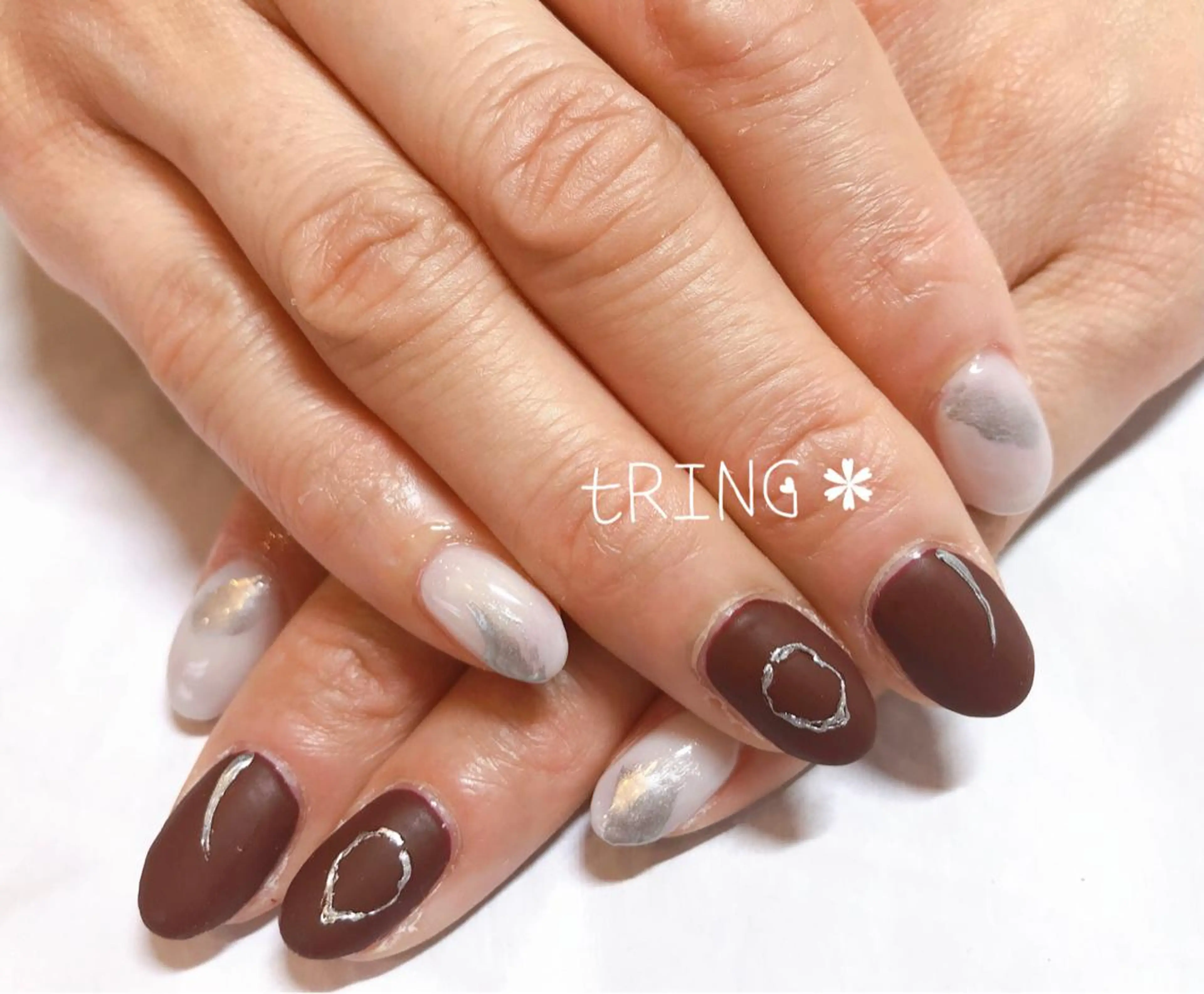ネイル ハンドネイル tRING＊ しいの木台のネイルデザイン