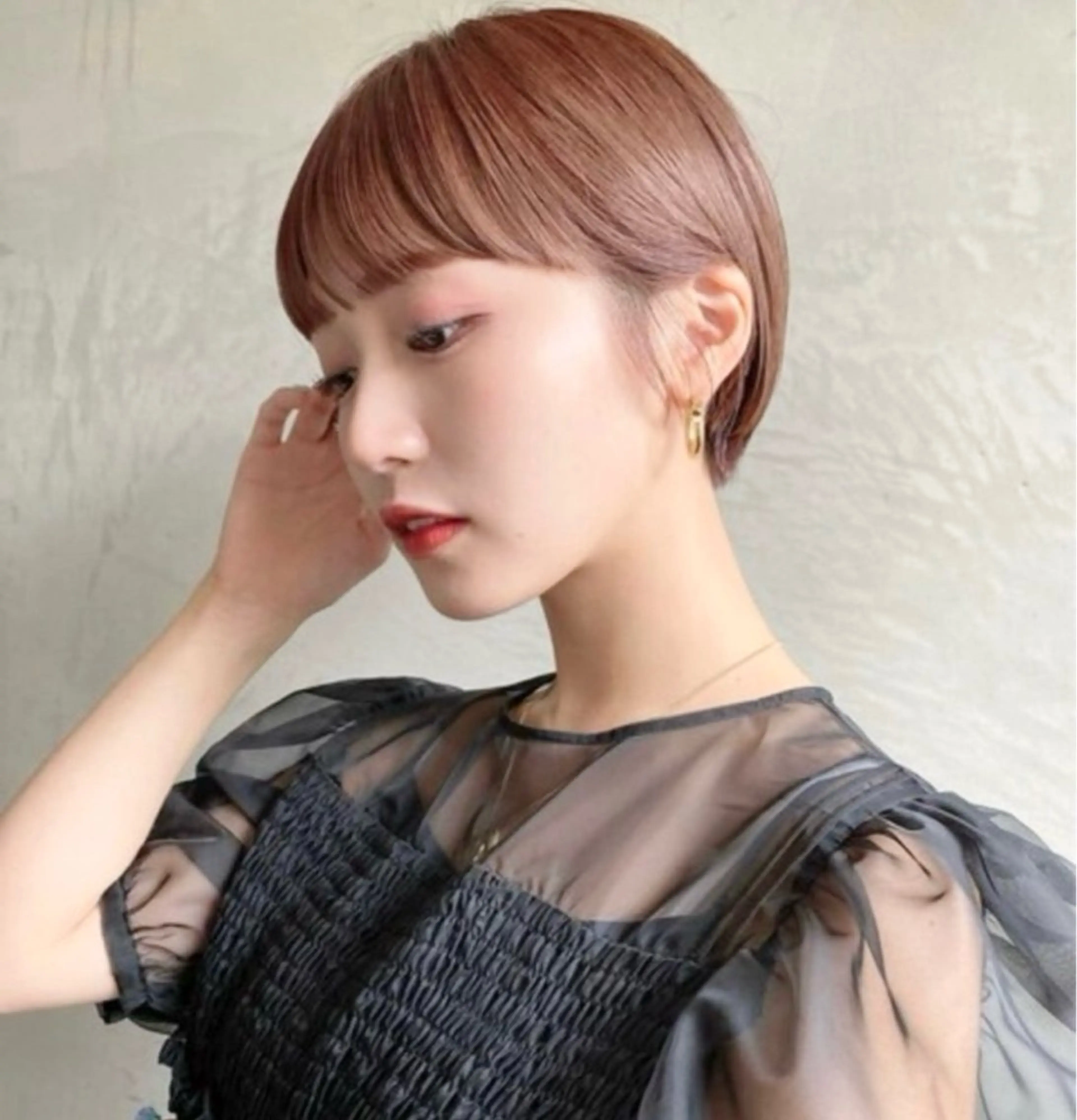 ショート ショートヘア カット トリートメント 吉川 陽菜のヘアスタイル