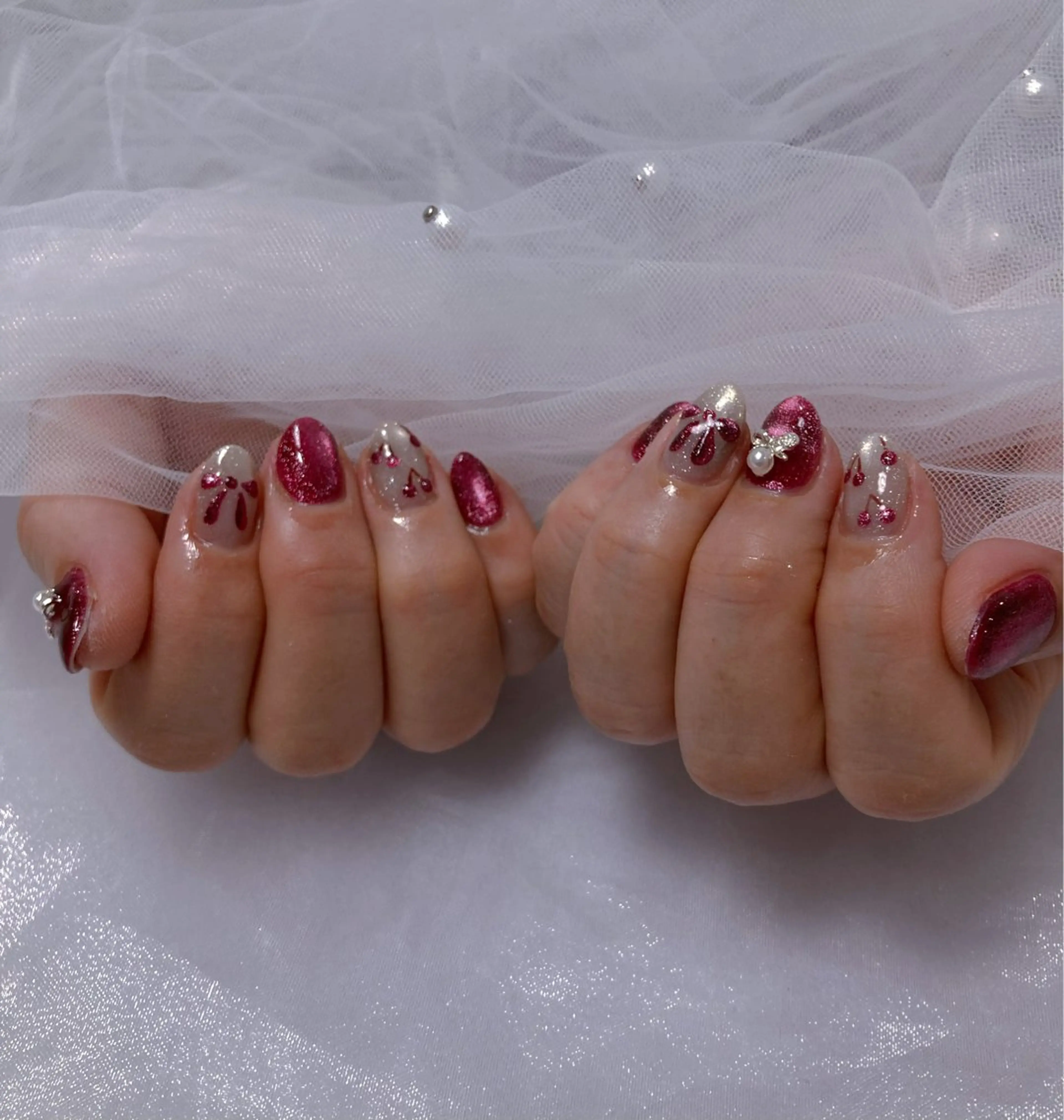 ネイル ハンドネイル eggplant レイカのネイルデザイン