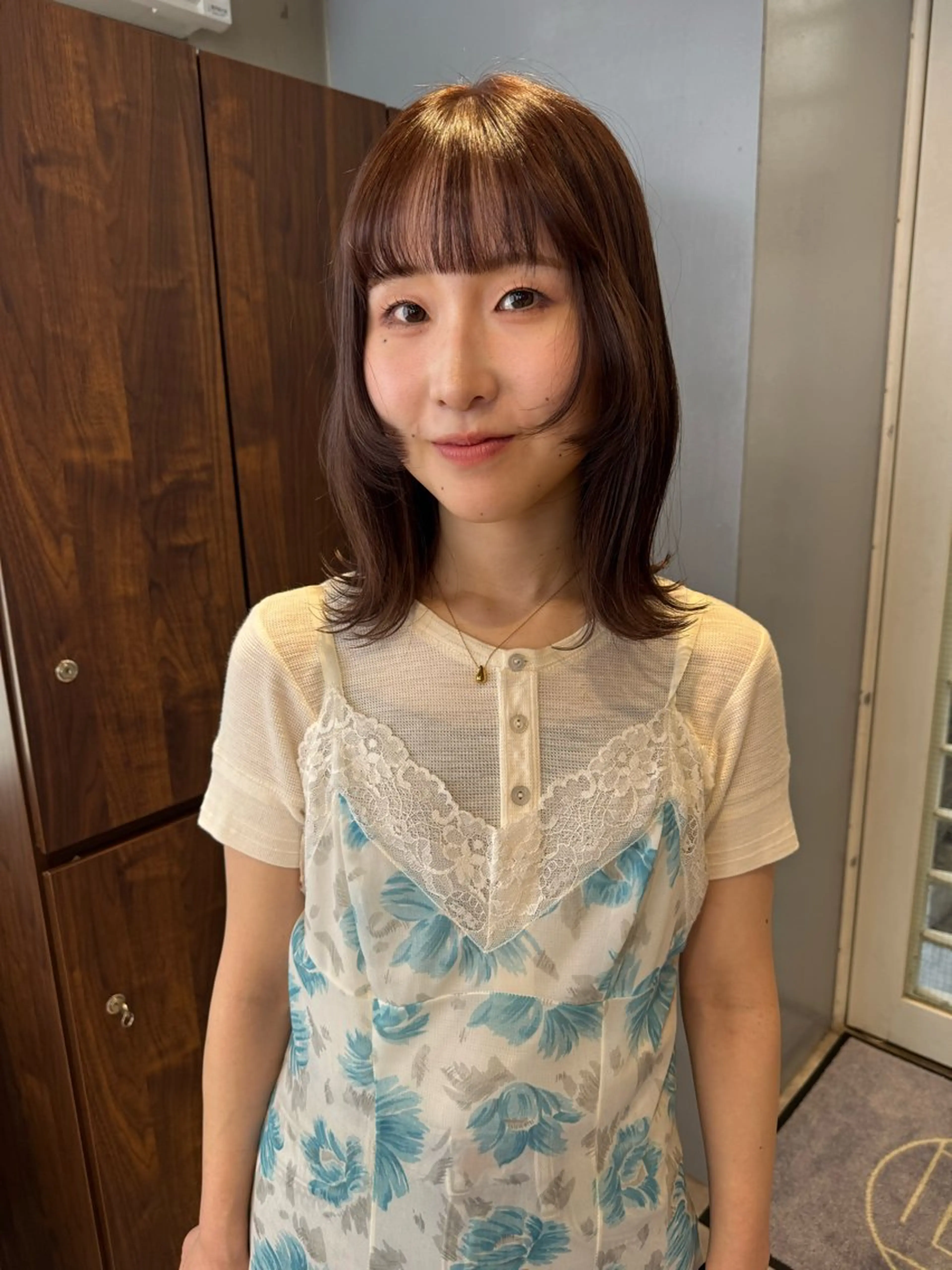 ミディアム カラー イルミナカラー カット ヘアカラー 画 kirikaのヘアスタイル