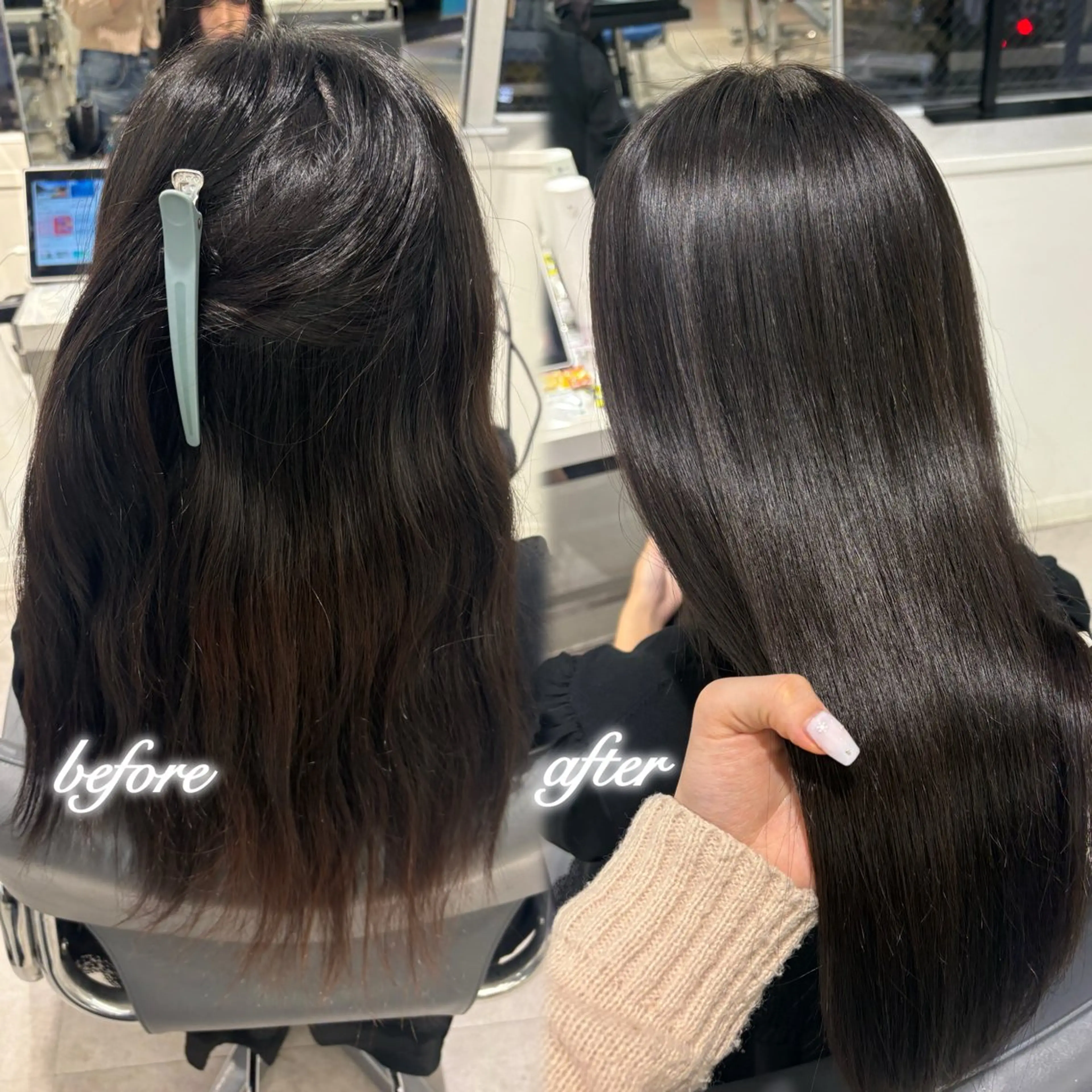 ロング 縮毛矯正 モデル募集in渋谷 ソナのヘアスタイル