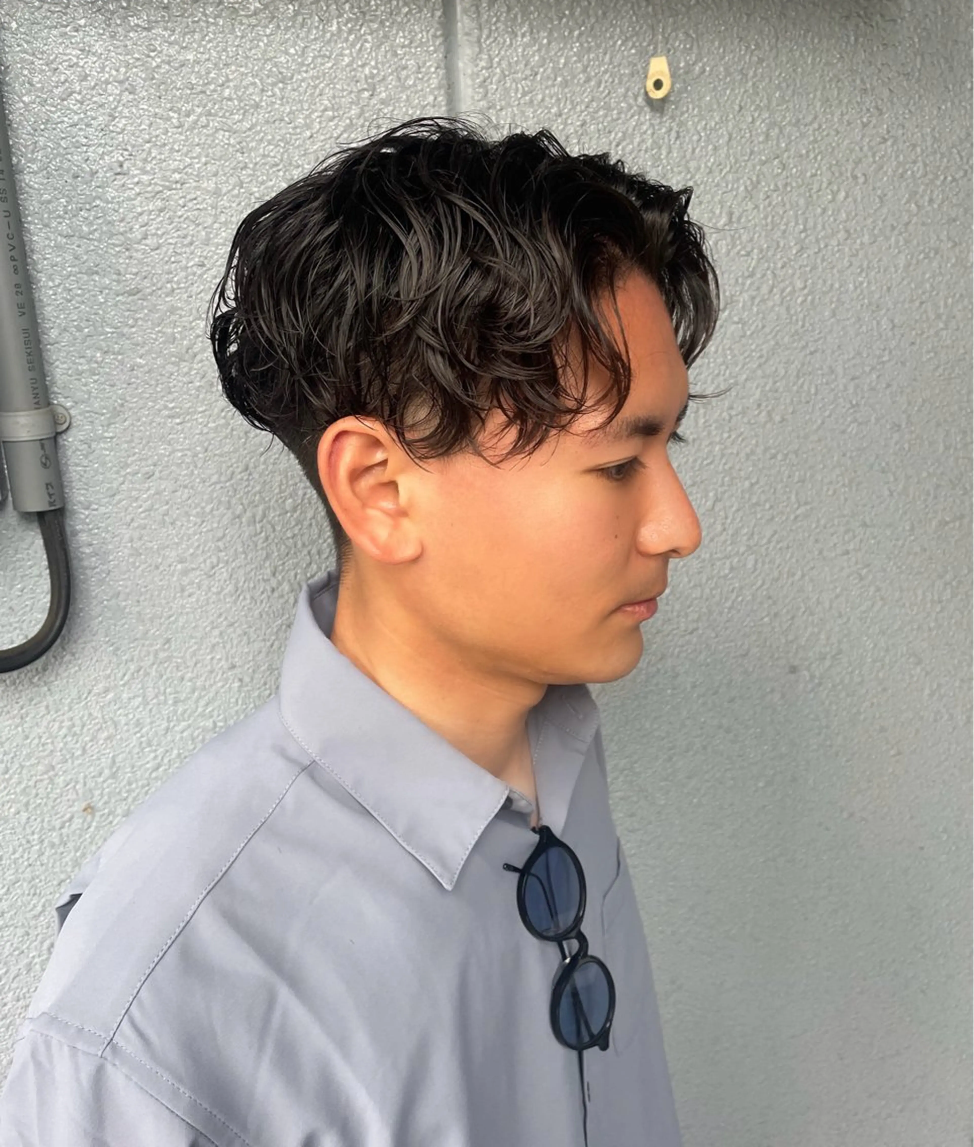 ショート パーマ メンズ メンズ特化/お任せ可 矢場町/モモコ🍑のヘアスタイル